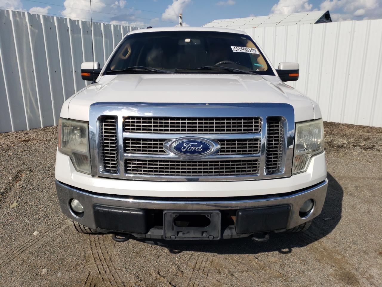 2011 Ford F150 Supercrew White vin: 1FTFW1EF4BFB96651 Damage: Left Head Lamp, Faded, Repair Required