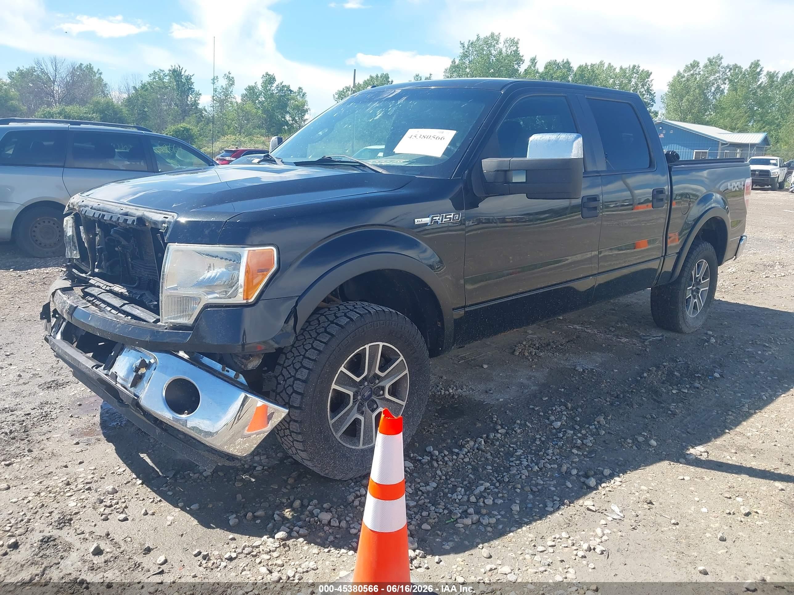 2011 Ford F-150 Xlt Black vin: 1FTFW1EF4BKD02894