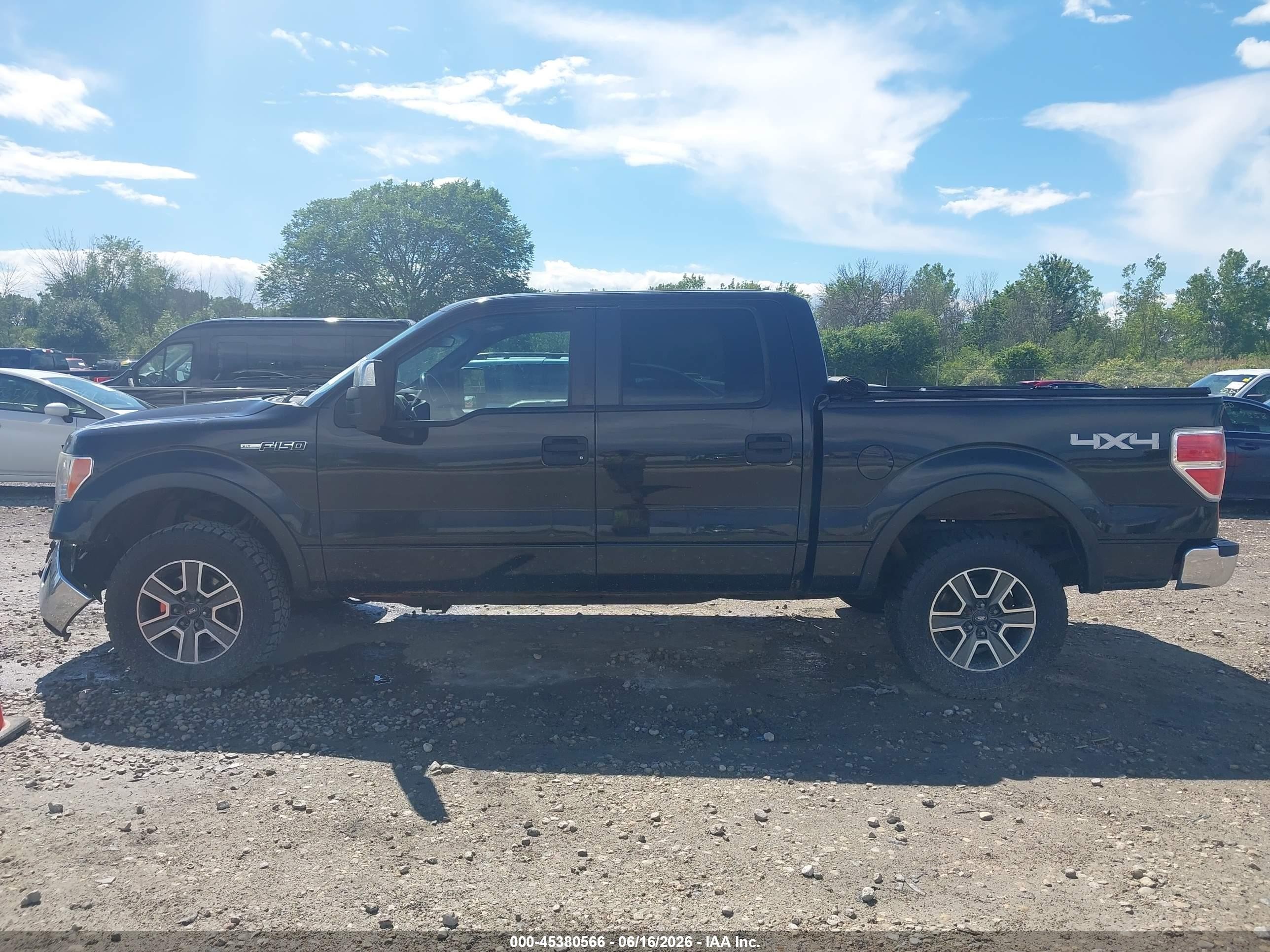 2011 Ford F-150 Xlt Black vin: 1FTFW1EF4BKD02894