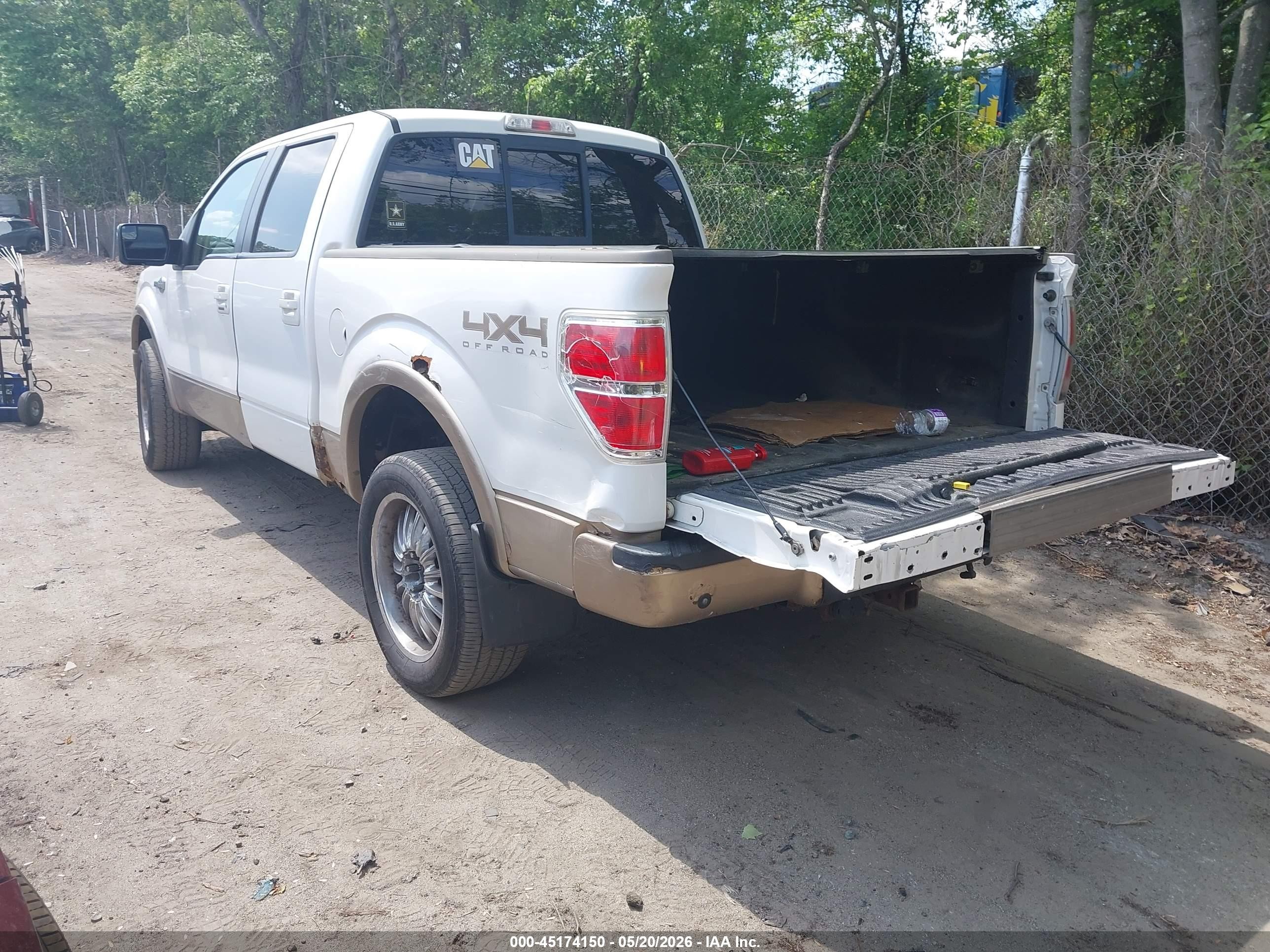 2011 Ford F-150 King Ranch White vin: 1FTFW1EF4BKD05200