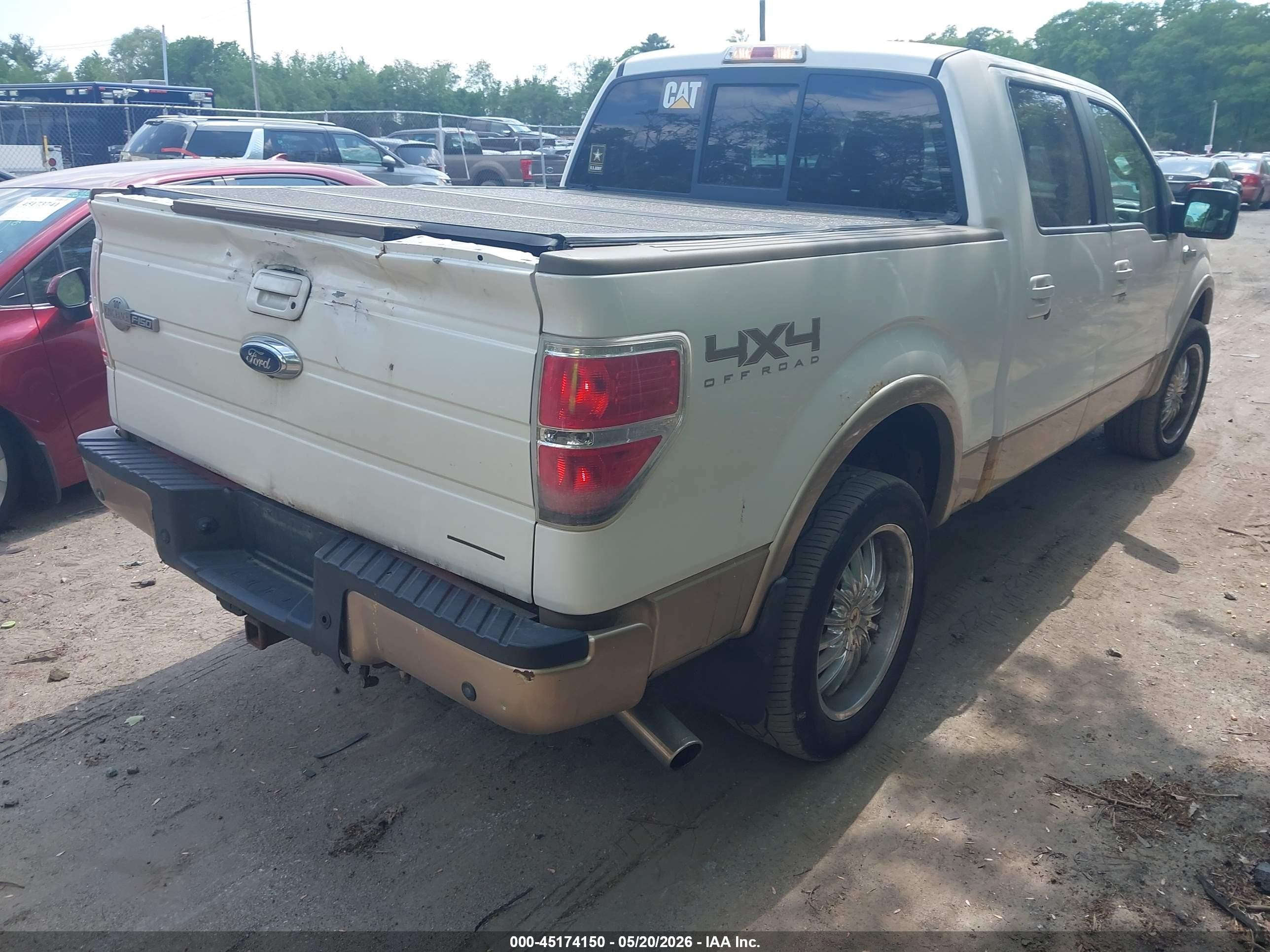2011 Ford F-150 King Ranch White vin: 1FTFW1EF4BKD05200