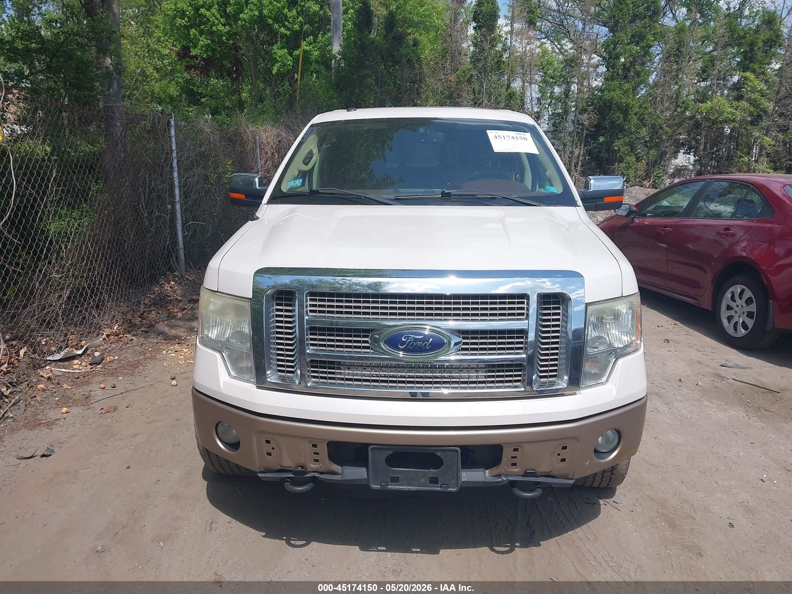2011 Ford F-150 King Ranch White vin: 1FTFW1EF4BKD05200