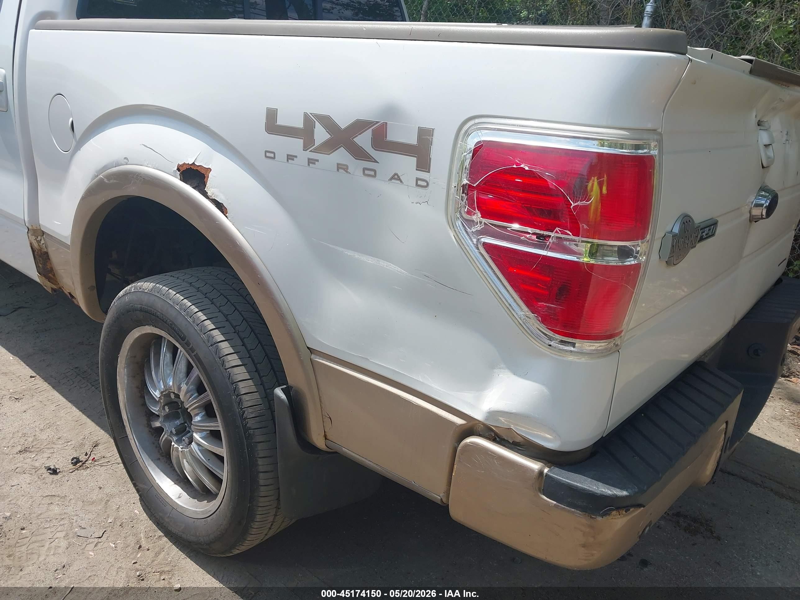 2011 Ford F-150 King Ranch White vin: 1FTFW1EF4BKD05200