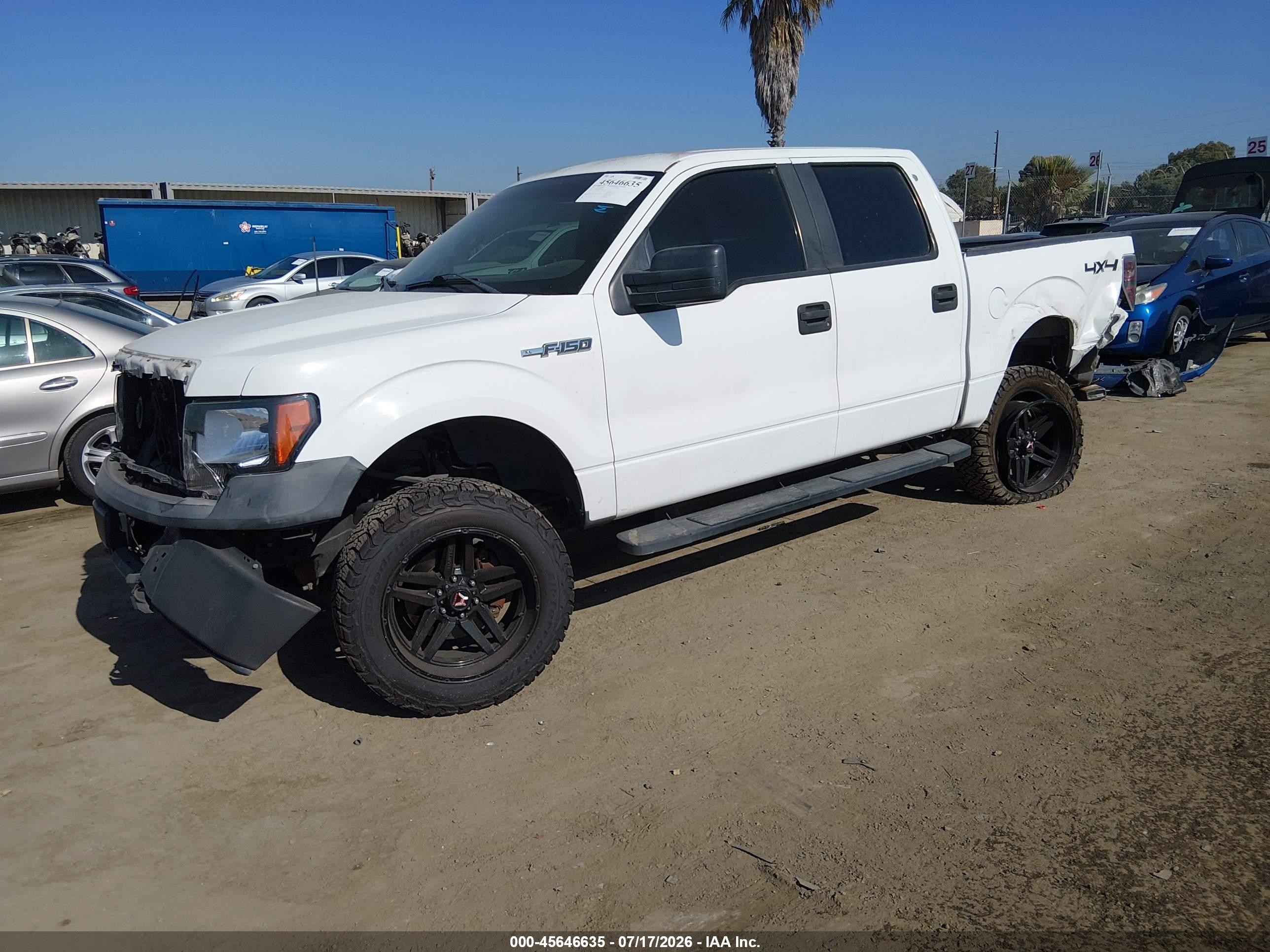 2011 Ford F-150 Xl White vin: 1FTFW1EF4BKD92757