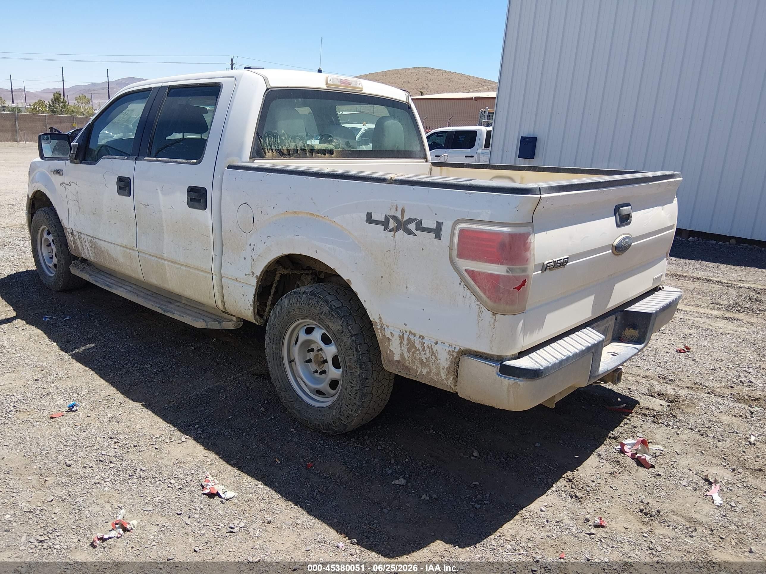 2012 Ford F-150 Xl White vin: 1FTFW1EF4CFC23039