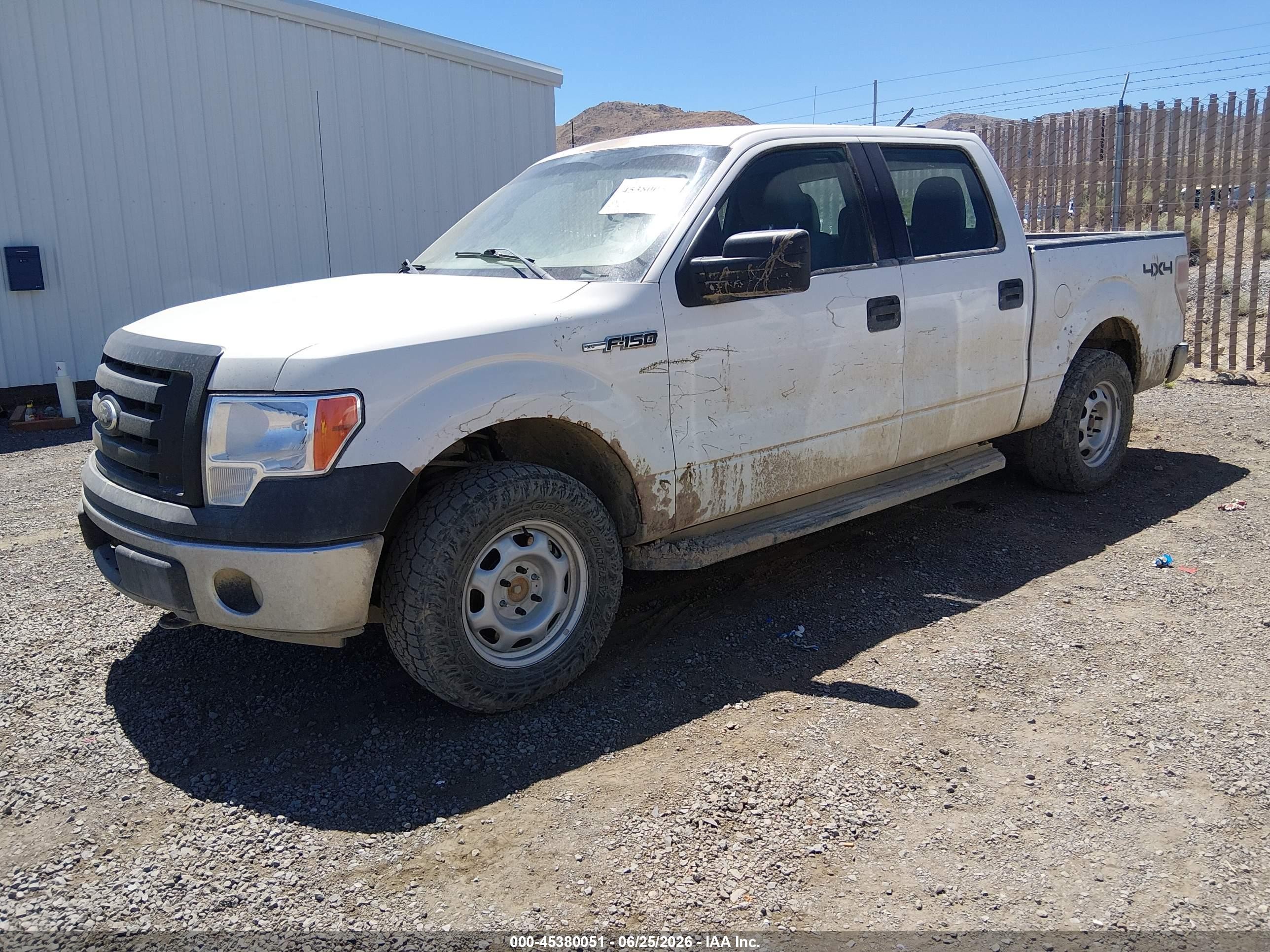 2012 Ford F-150 Xl White vin: 1FTFW1EF4CFC23039