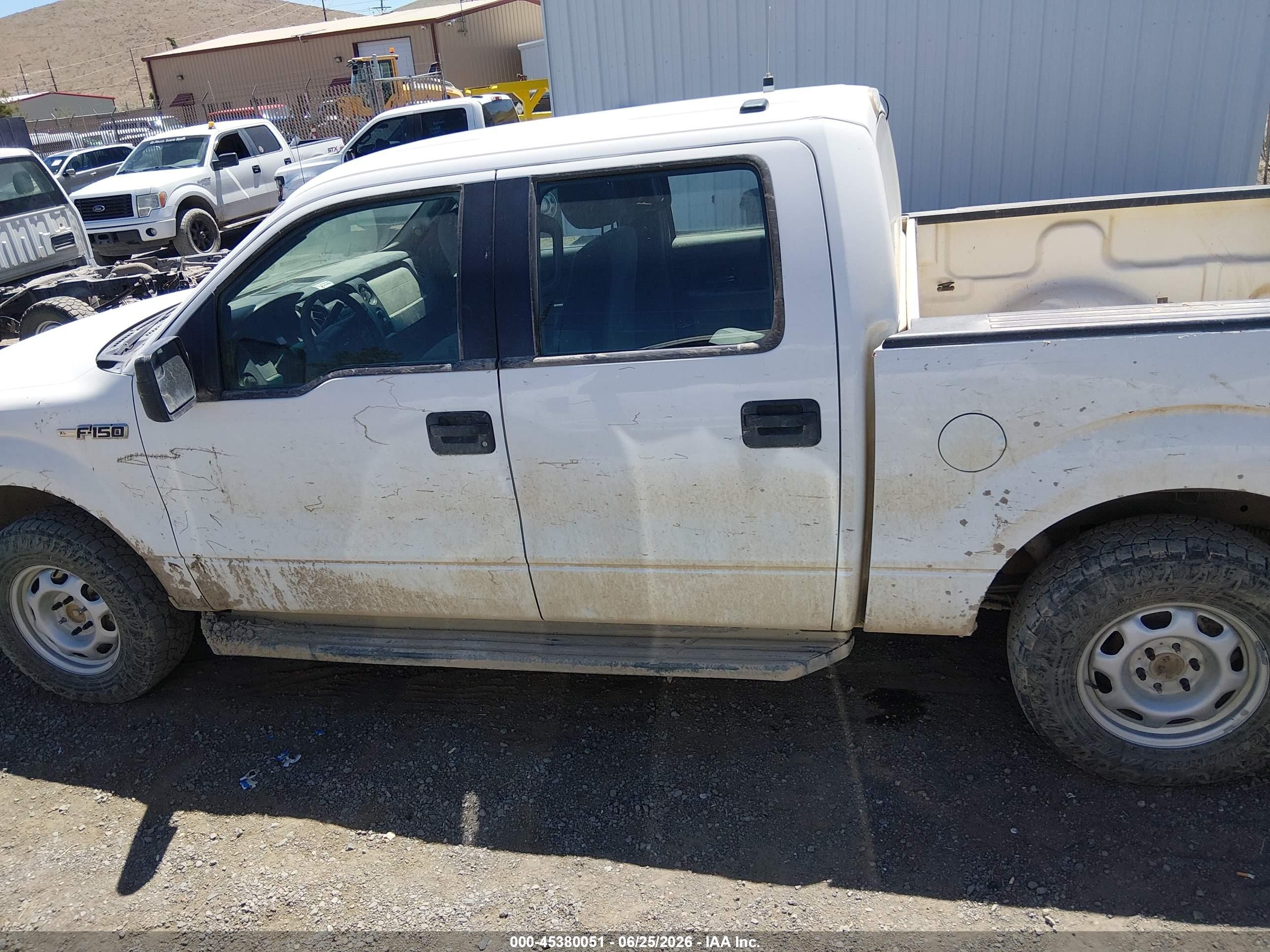 2012 Ford F-150 Xl White vin: 1FTFW1EF4CFC23039