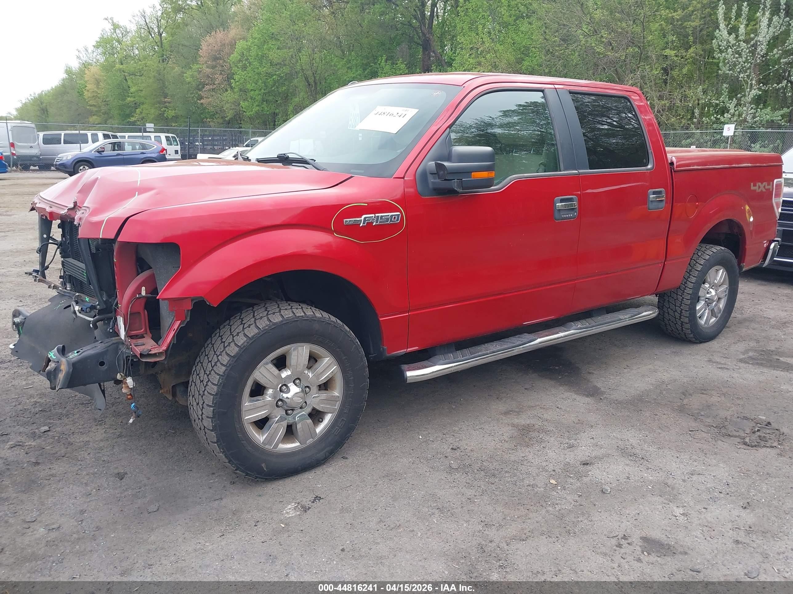 2012 Ford F-150 Xlt Red vin: 1FTFW1EF4CFC90370