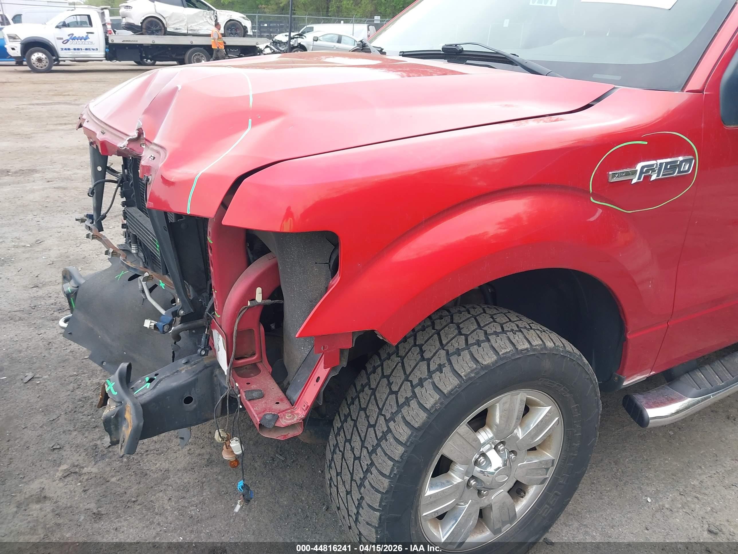 2012 Ford F-150 Xlt Red vin: 1FTFW1EF4CFC90370