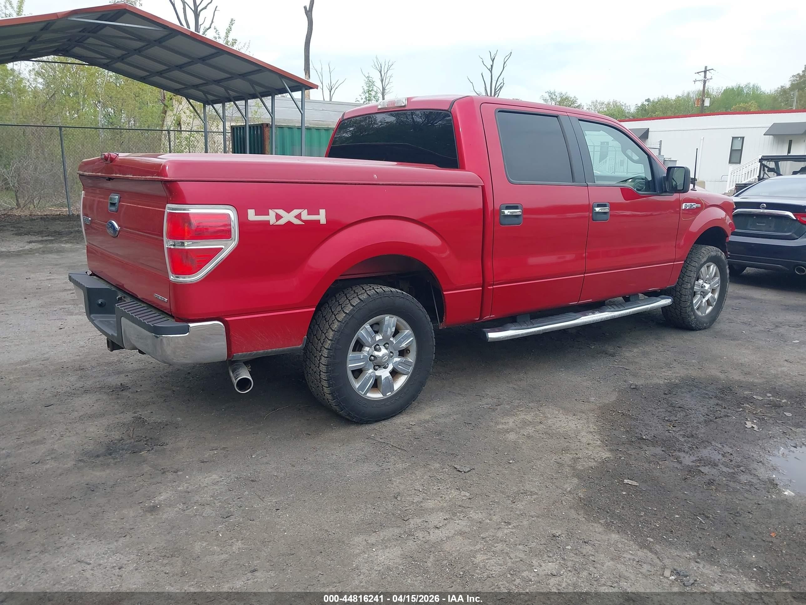 2012 Ford F-150 Xlt Red vin: 1FTFW1EF4CFC90370