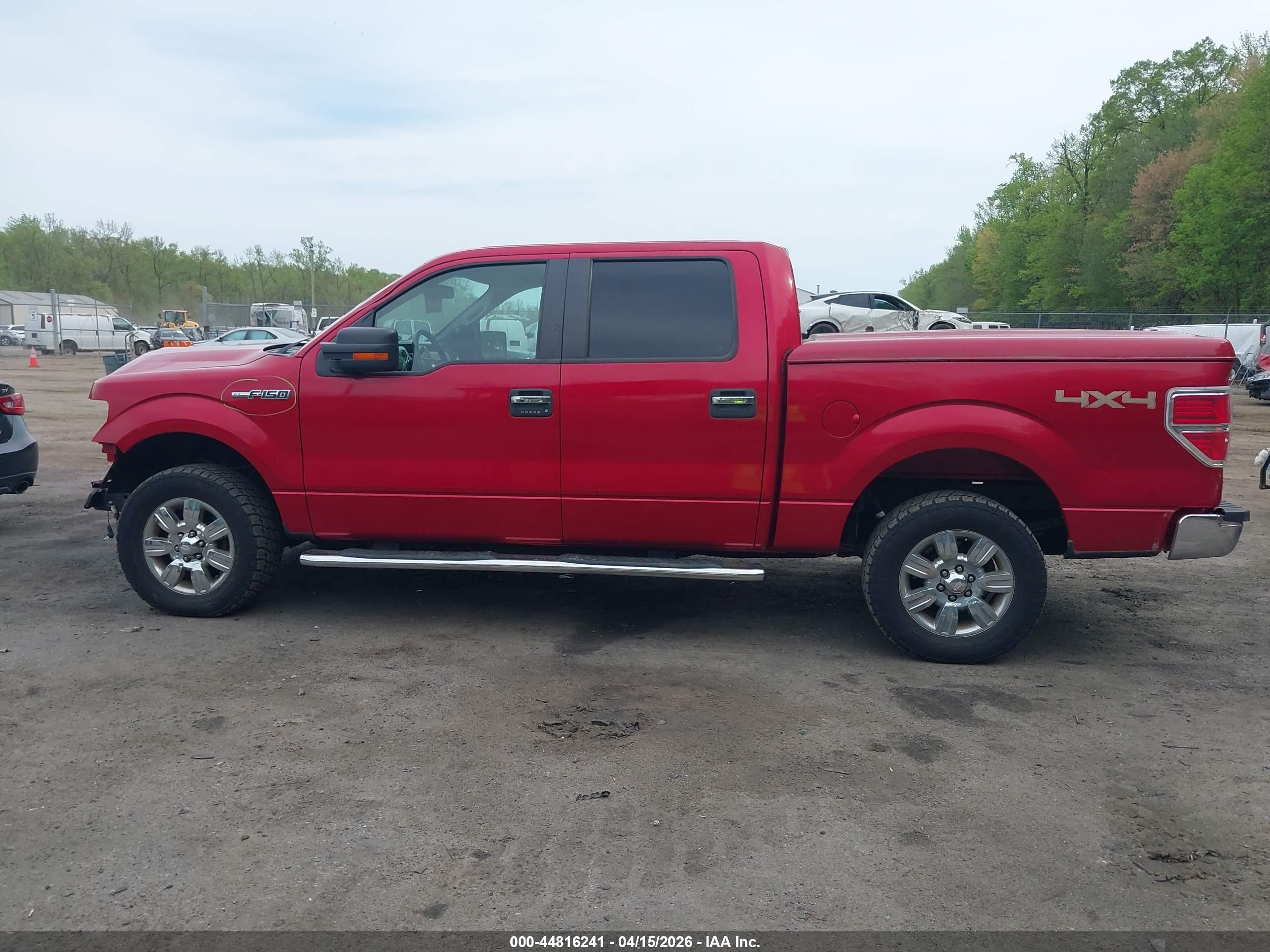 2012 Ford F-150 Xlt Red vin: 1FTFW1EF4CFC90370