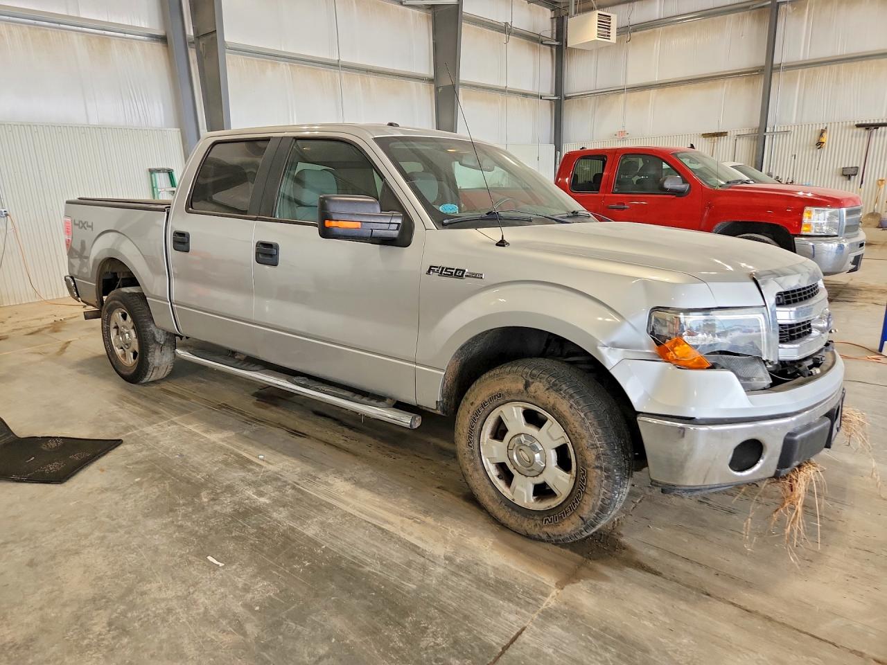 2013 Ford F150 Supercrew Silver vin: 1FTFW1EF4DFB30216