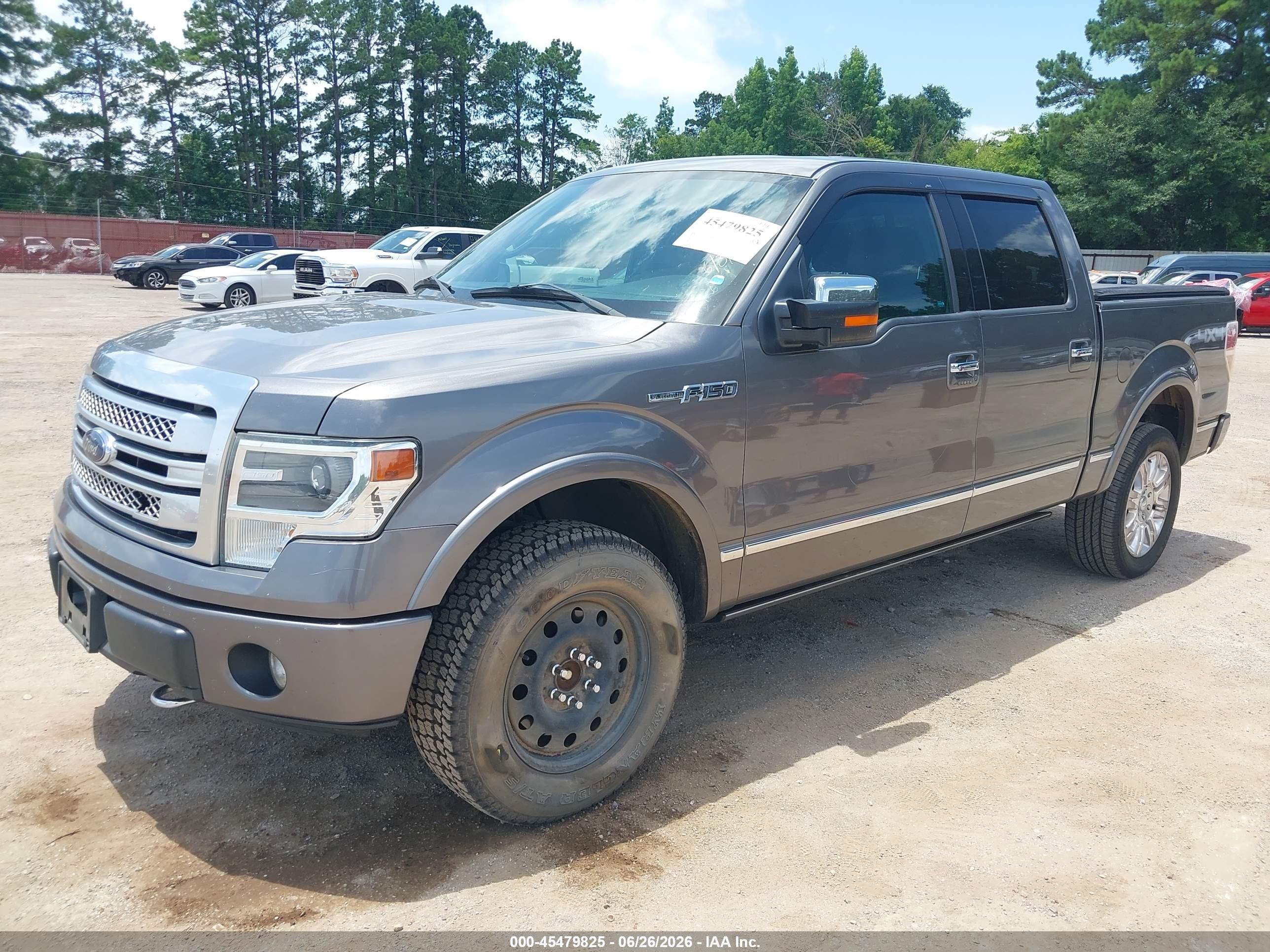 2013 Ford F-150 Fx4/king Ranch/lariat/platinum/xl/xlt Gray vin: 1FTFW1EF4DFC20711