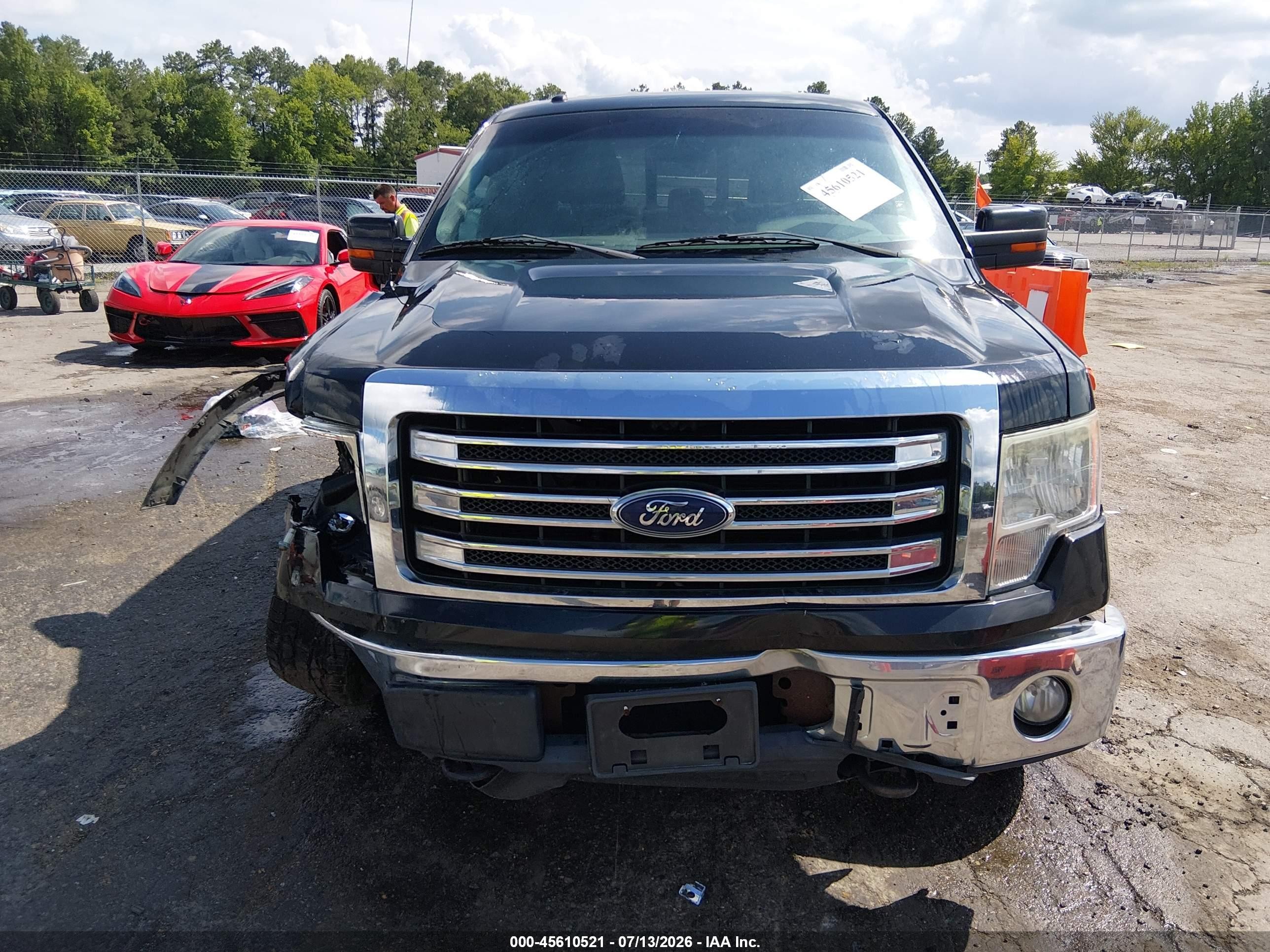 2013 Ford F-150 Lariat Black vin: 1FTFW1EF4DFC69925