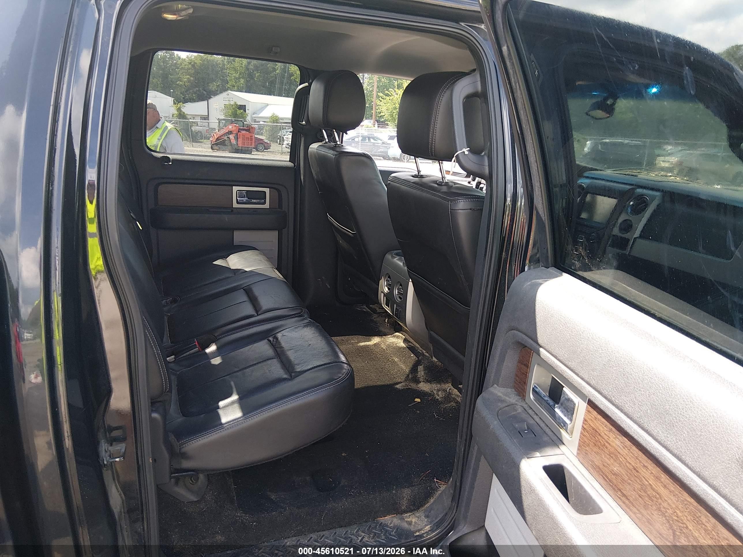 2013 Ford F-150 Lariat Black vin: 1FTFW1EF4DFC69925