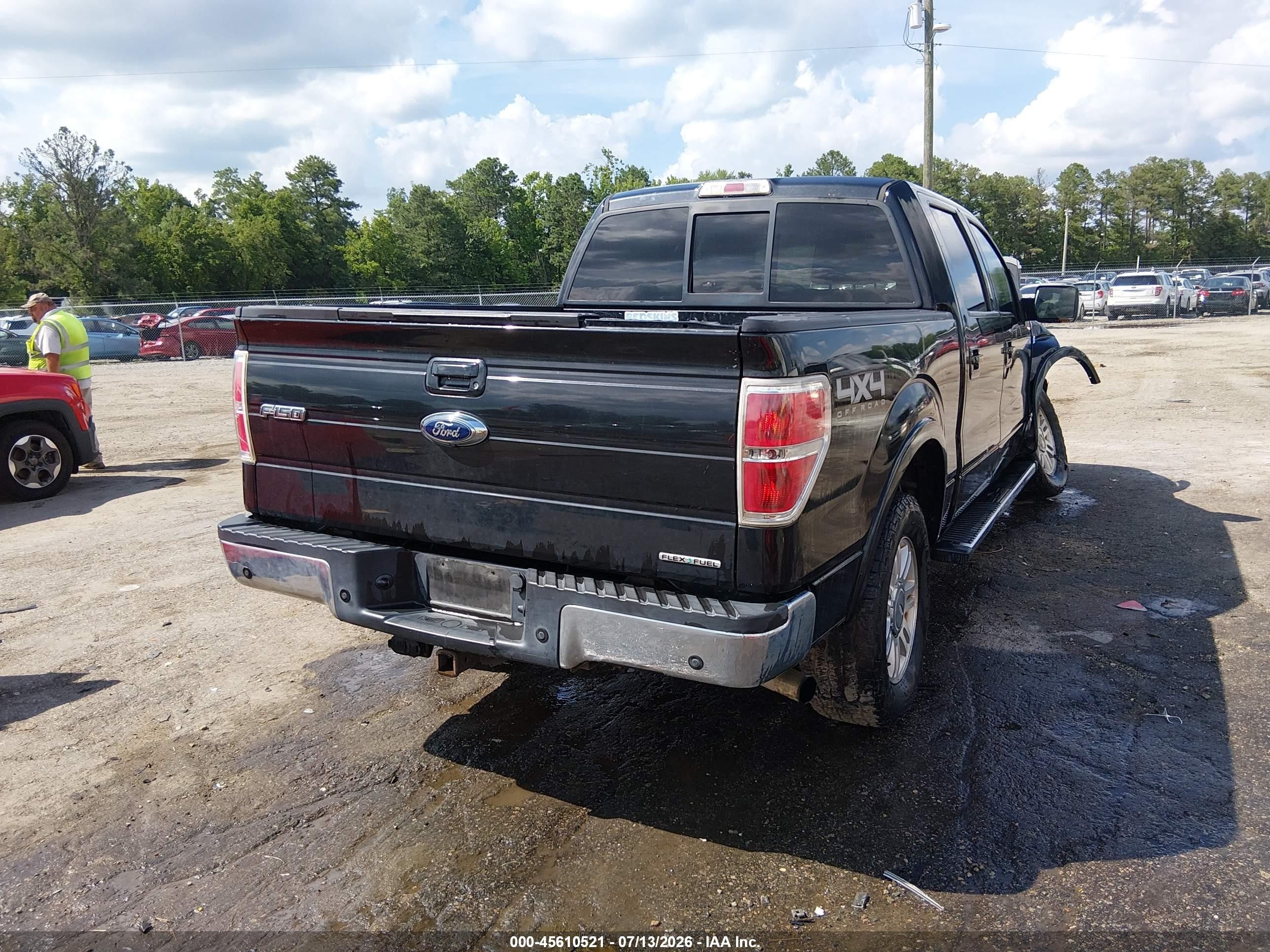 2013 Ford F-150 Lariat Black vin: 1FTFW1EF4DFC69925