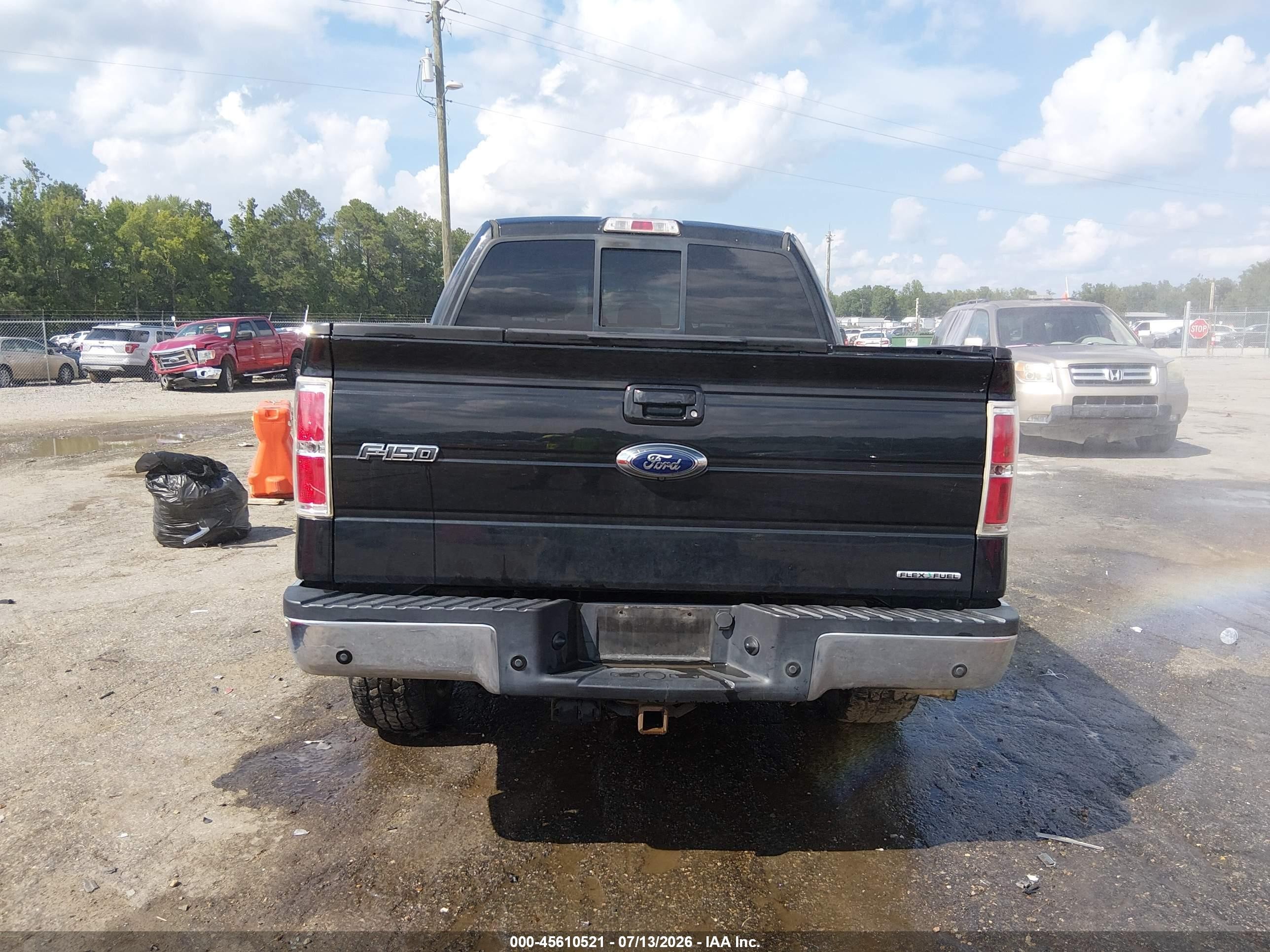 2013 Ford F-150 Lariat Black vin: 1FTFW1EF4DFC69925