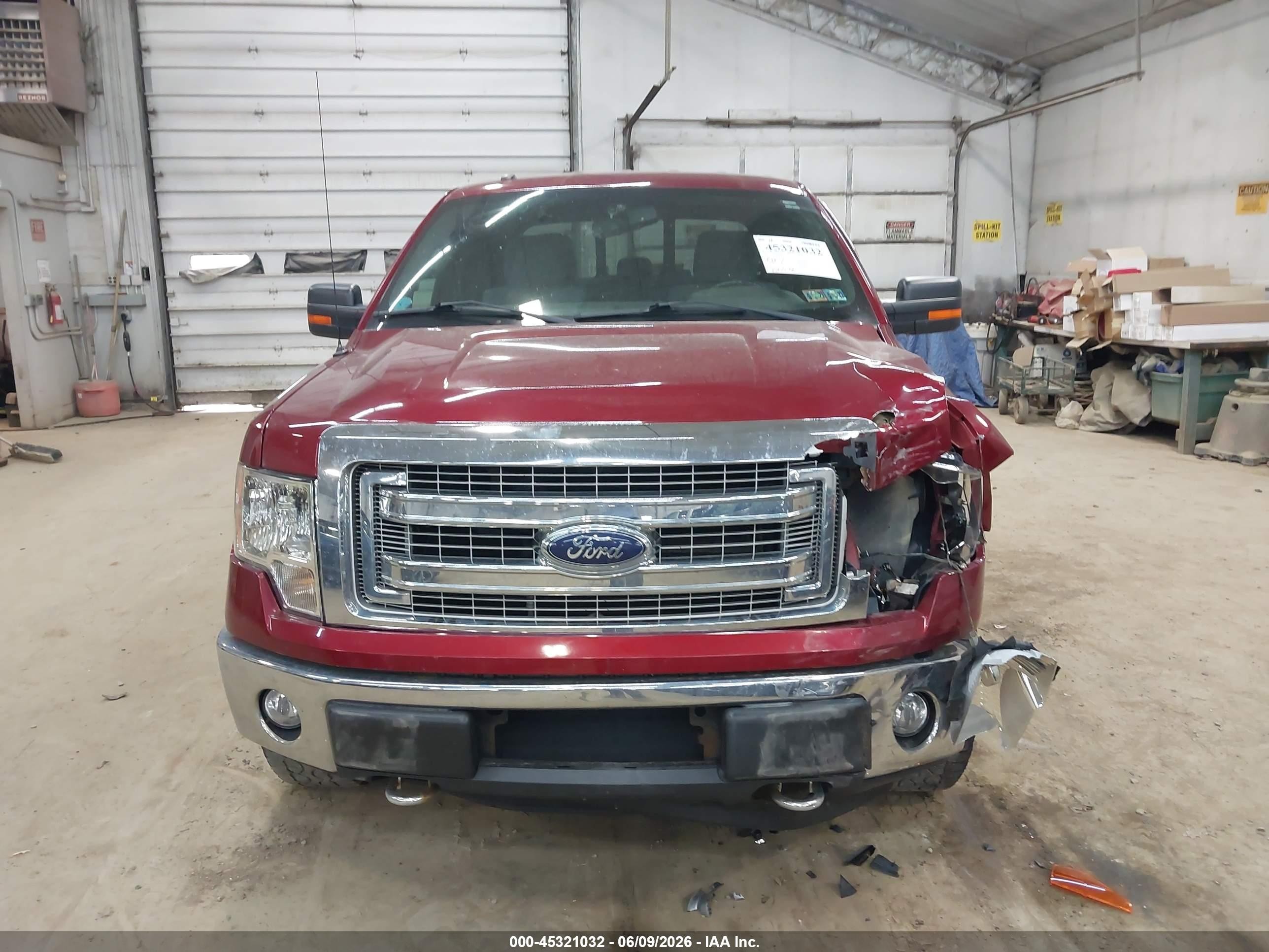 2013 Ford F-150 Xlt Burgundy vin: 1FTFW1EF4DFD09467