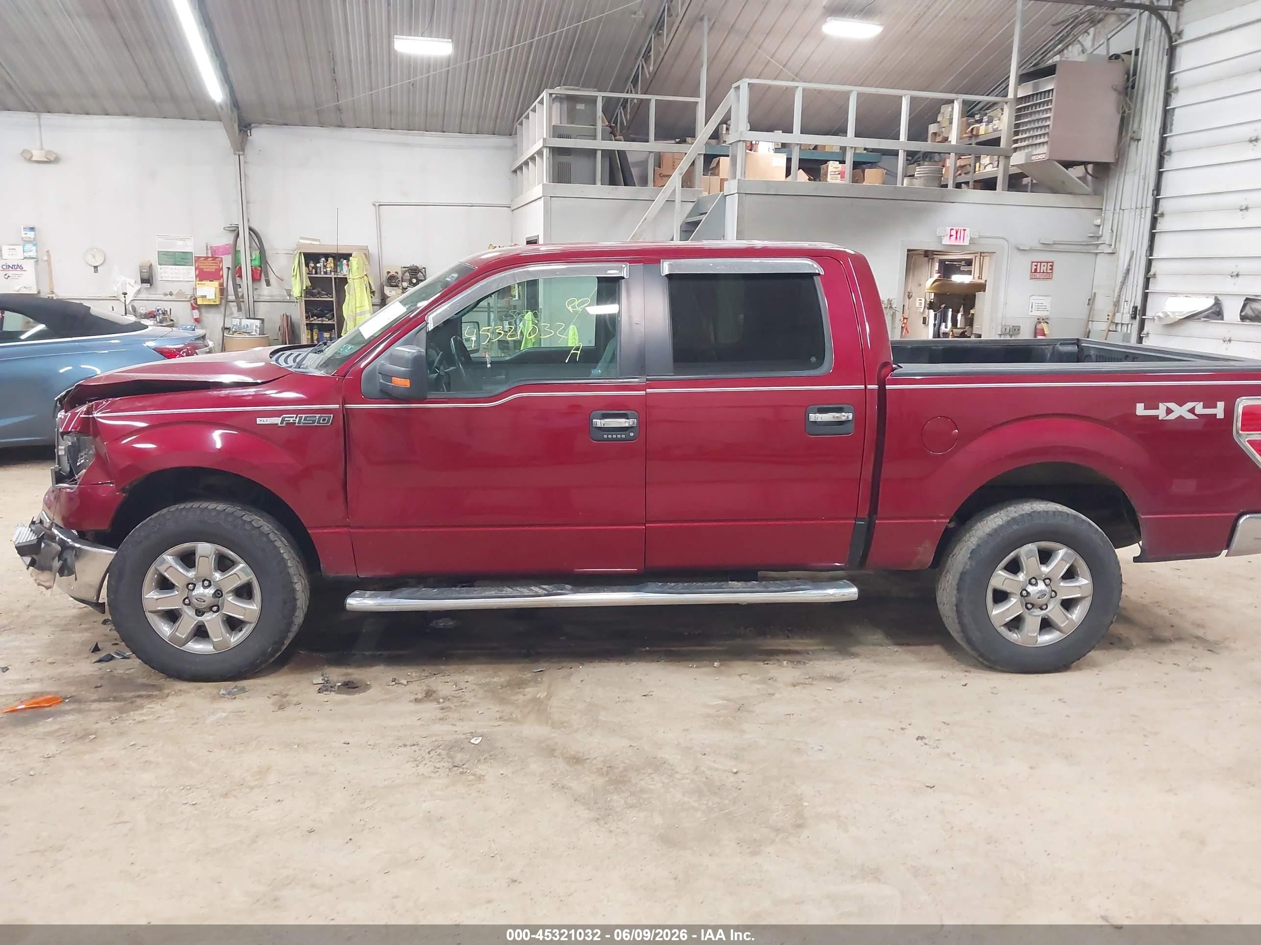 2013 Ford F-150 Xlt Burgundy vin: 1FTFW1EF4DFD09467