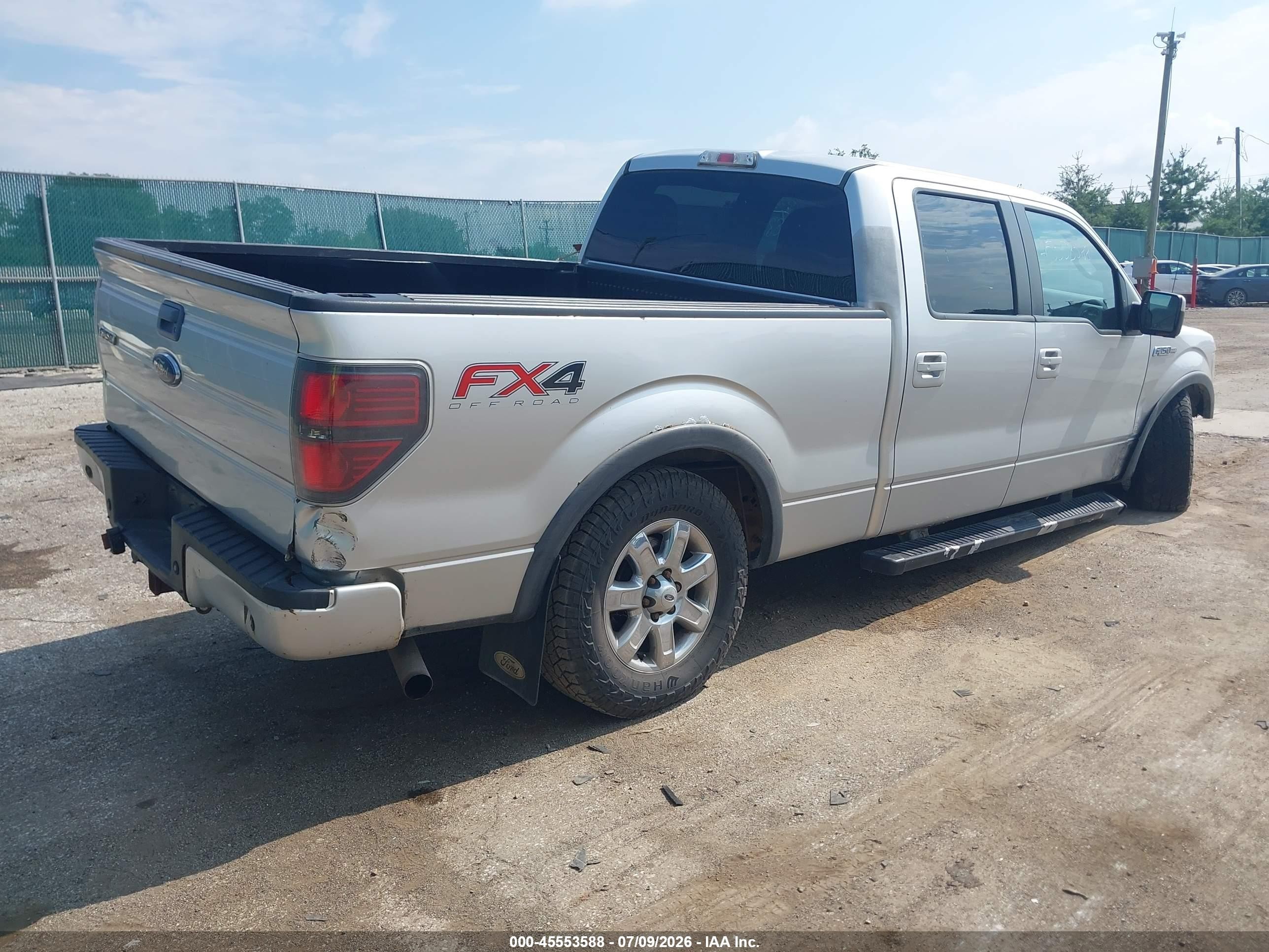 2013 Ford F-150 Fx4 Silver vin: 1FTFW1EF4DFD35311