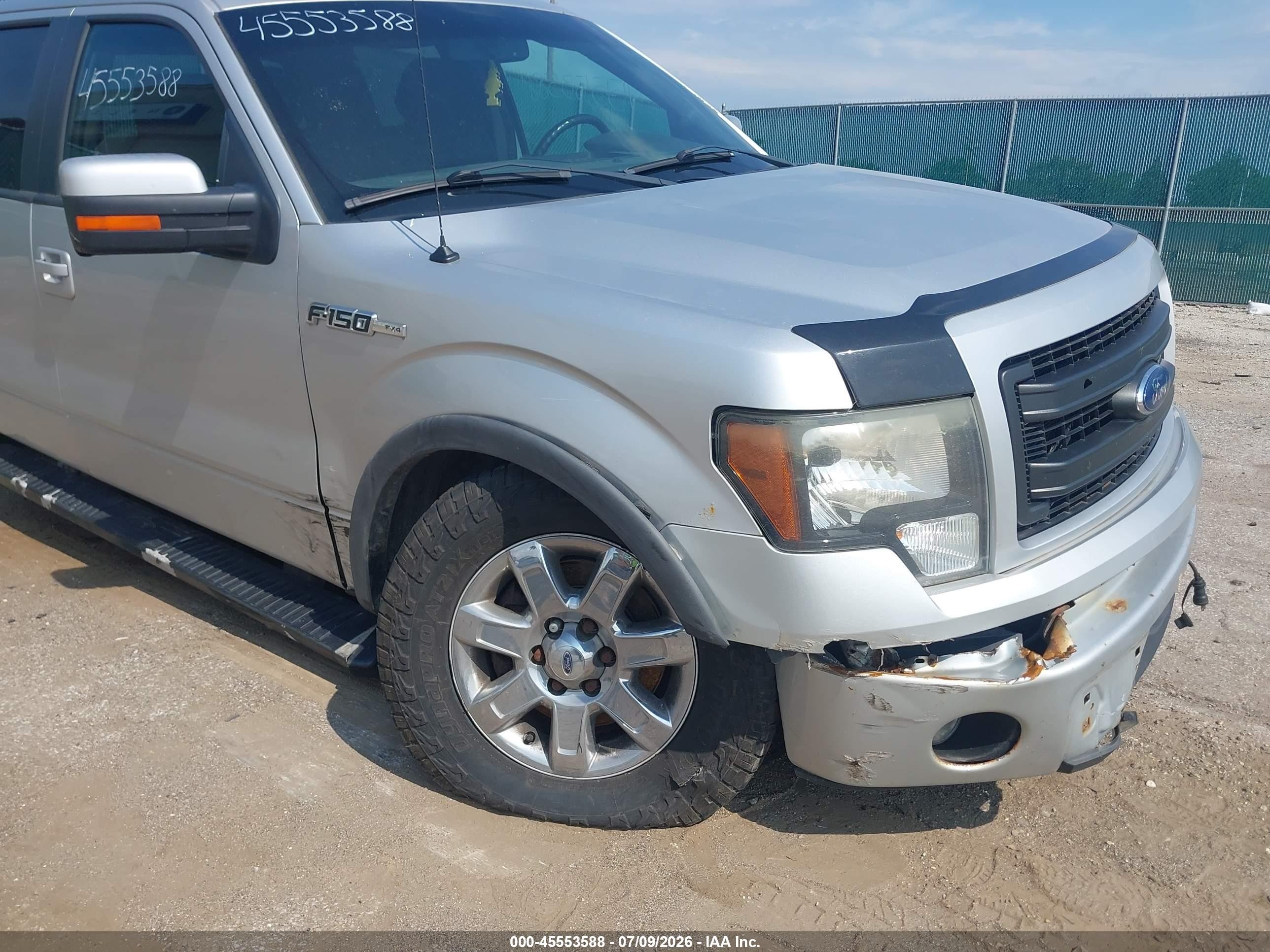 2013 Ford F-150 Fx4 Silver vin: 1FTFW1EF4DFD35311