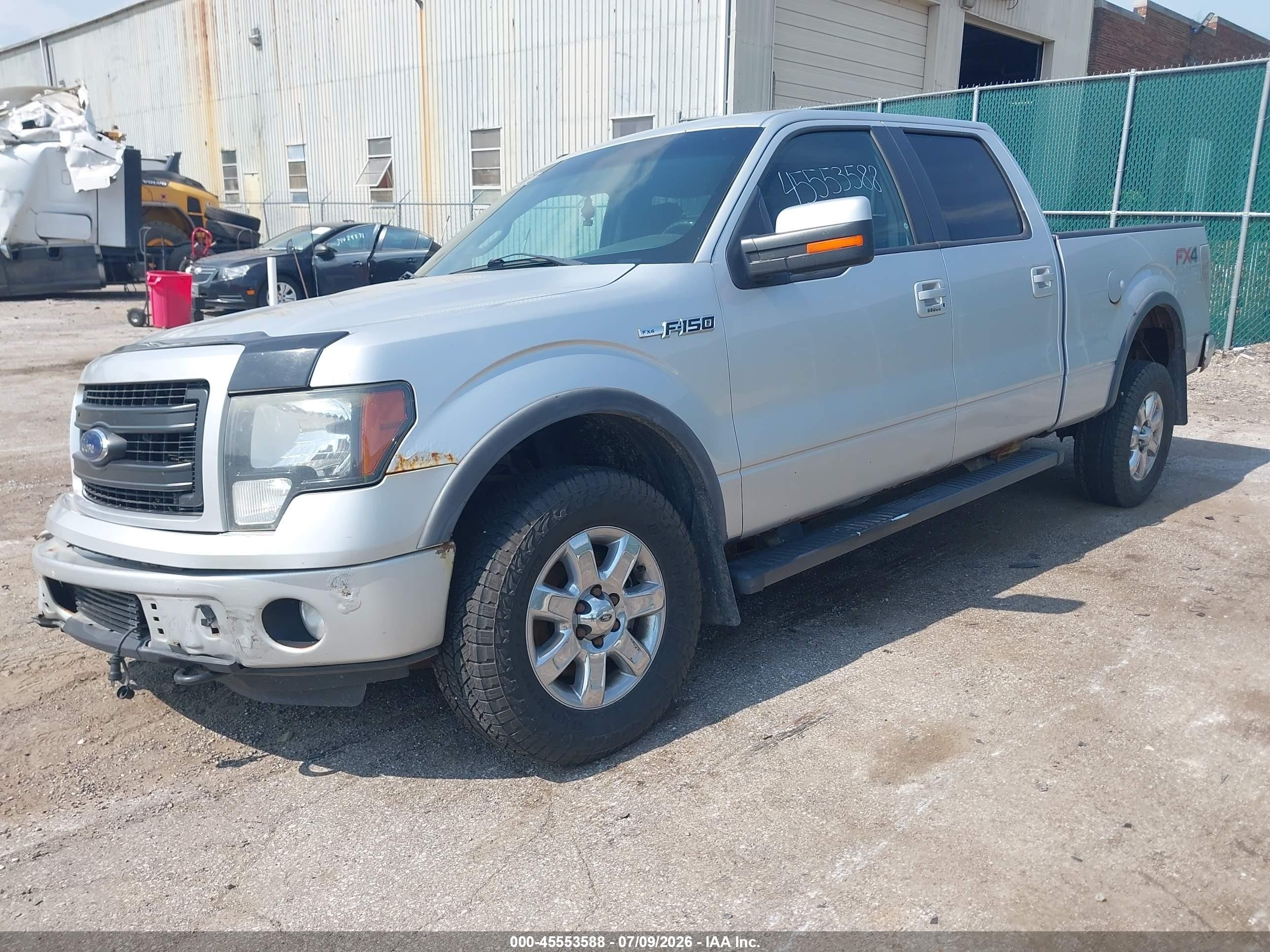 2013 Ford F-150 Fx4 Silver vin: 1FTFW1EF4DFD35311