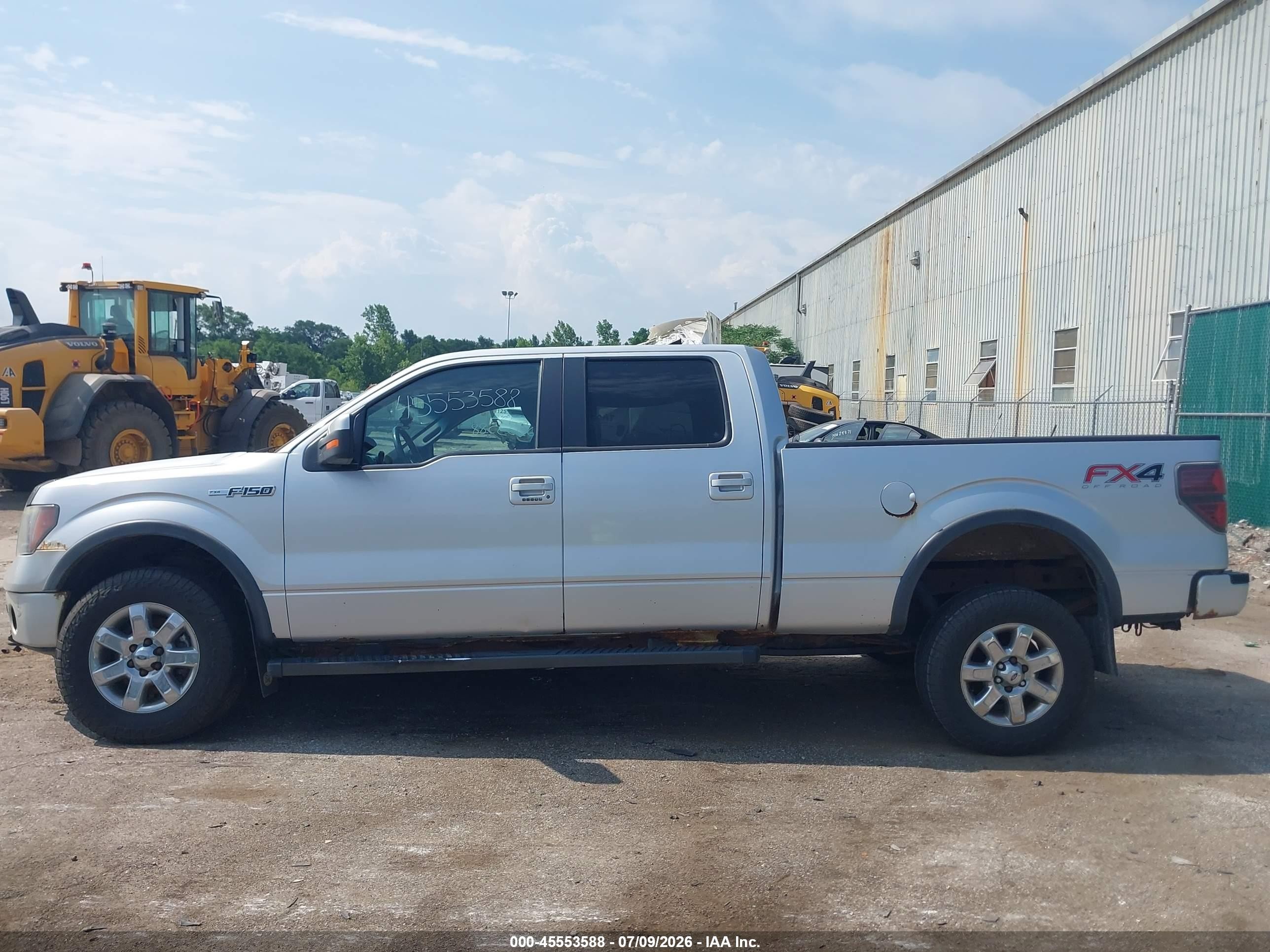 2013 Ford F-150 Fx4 Silver vin: 1FTFW1EF4DFD35311