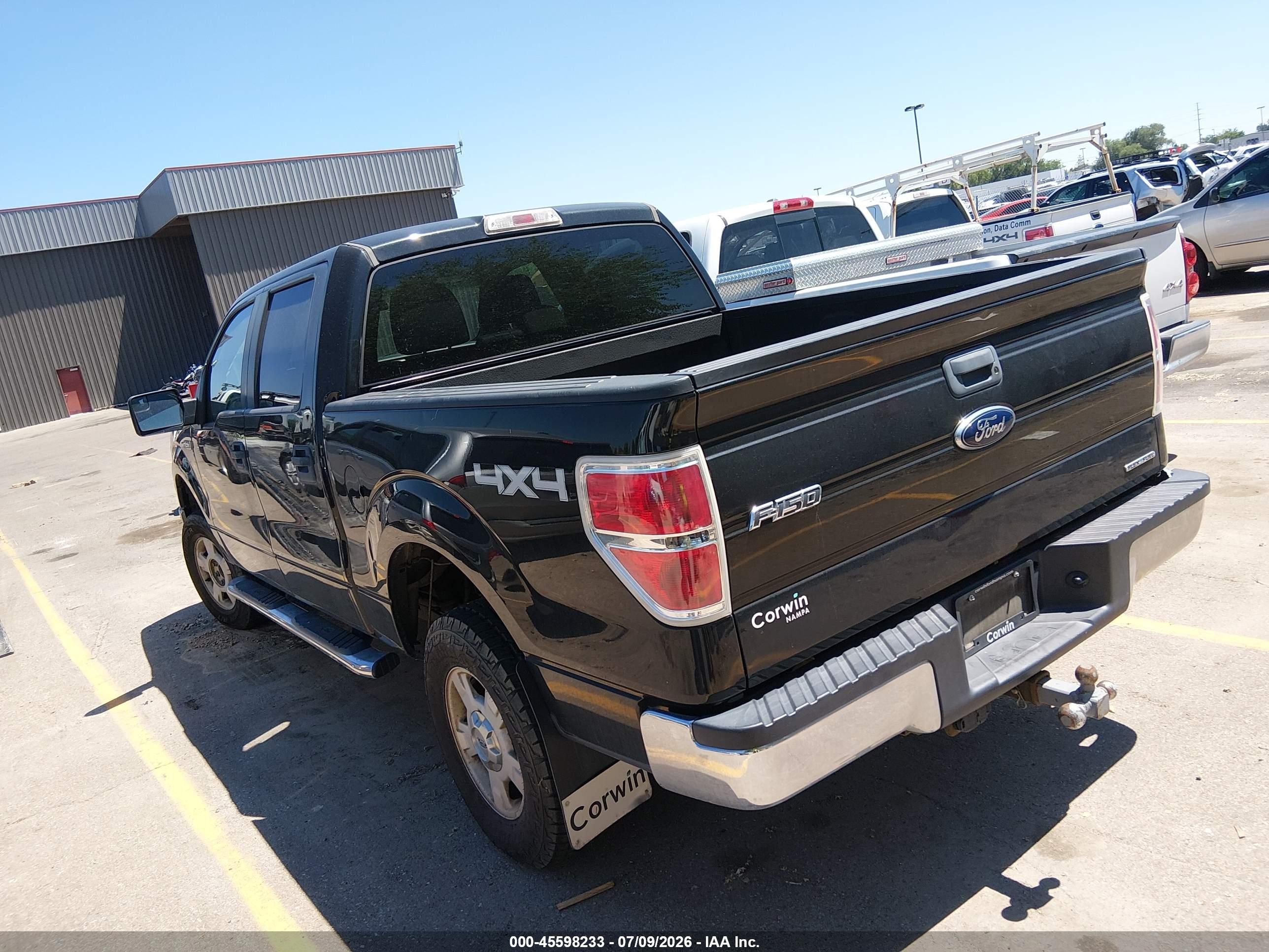 2013 Ford F-150 Xlt Черный vin: 1FTFW1EF4DKE51115
