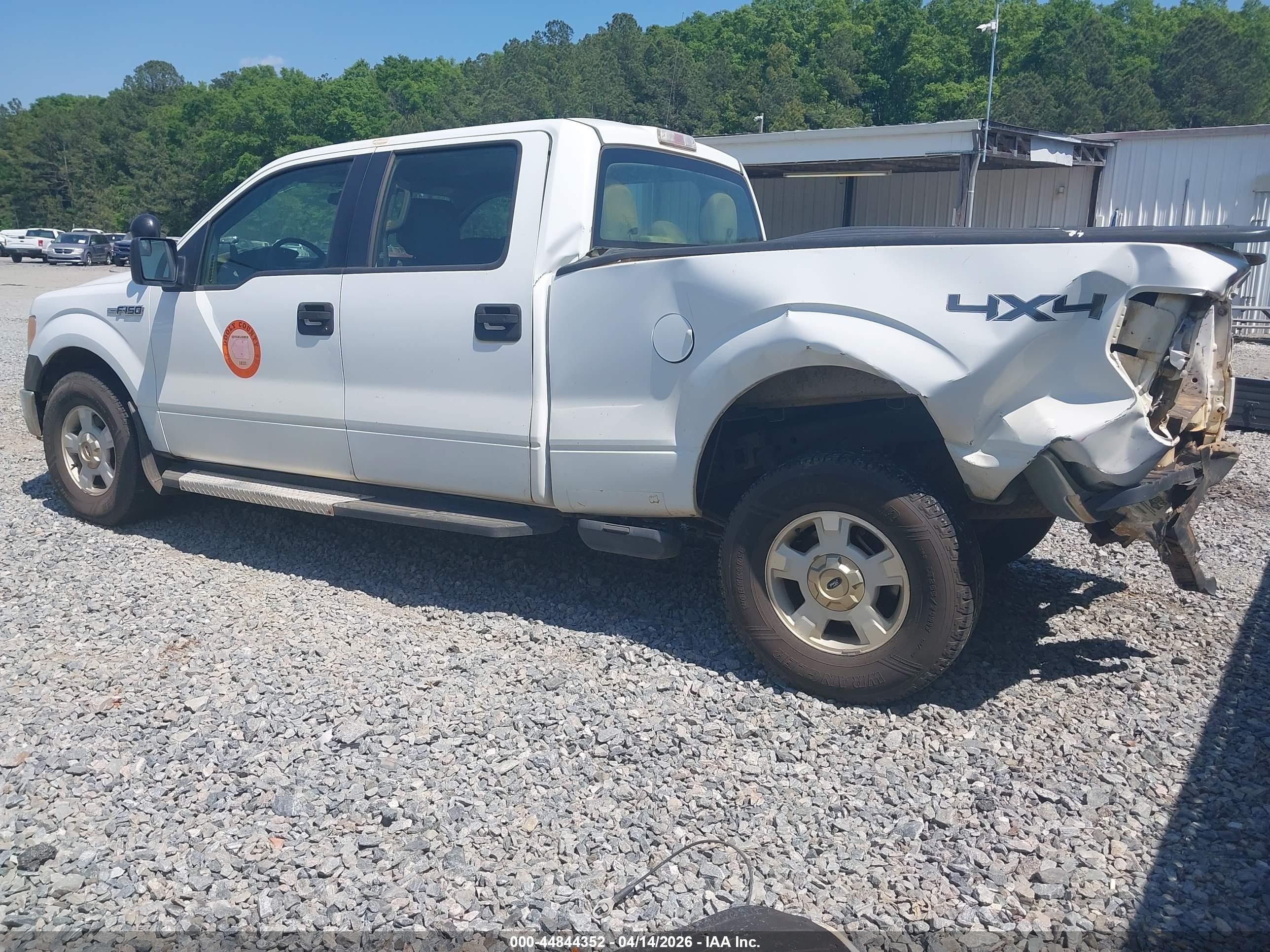 2013 Ford F-150 Xl White vin: 1FTFW1EF4DKF54275