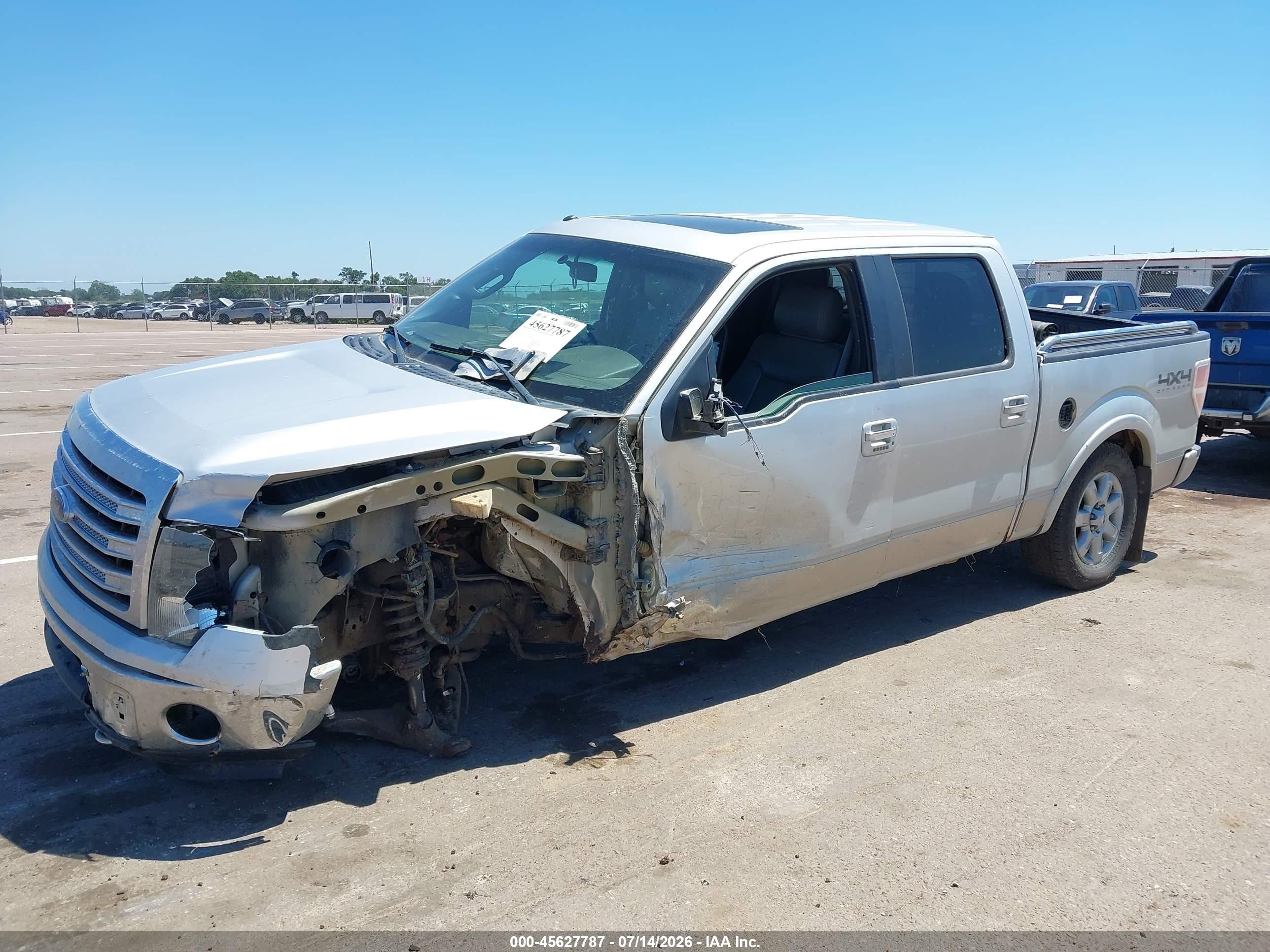 2013 Ford F-150 Lariat Silver vin: 1FTFW1EF4DKF96557