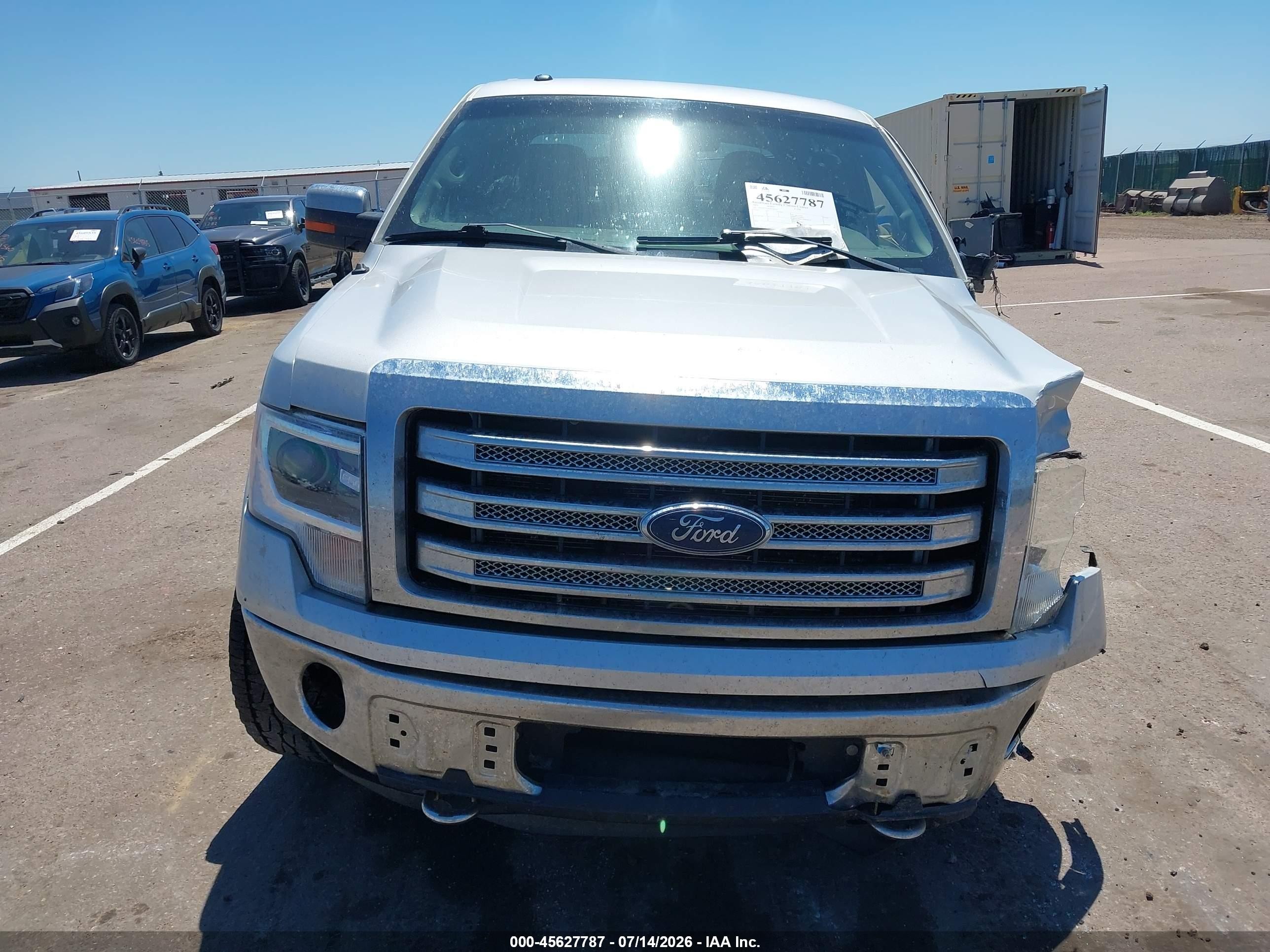 2013 Ford F-150 Lariat Silver vin: 1FTFW1EF4DKF96557