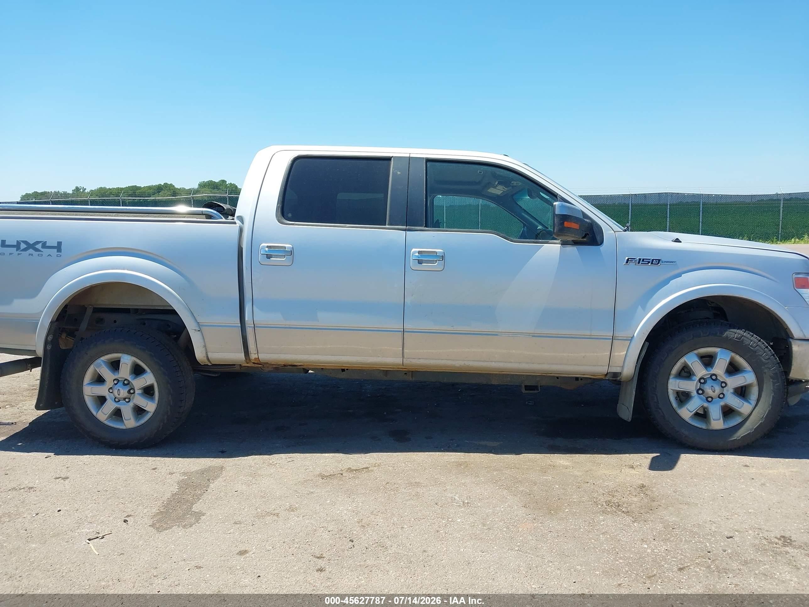 2013 Ford F-150 Lariat Silver vin: 1FTFW1EF4DKF96557