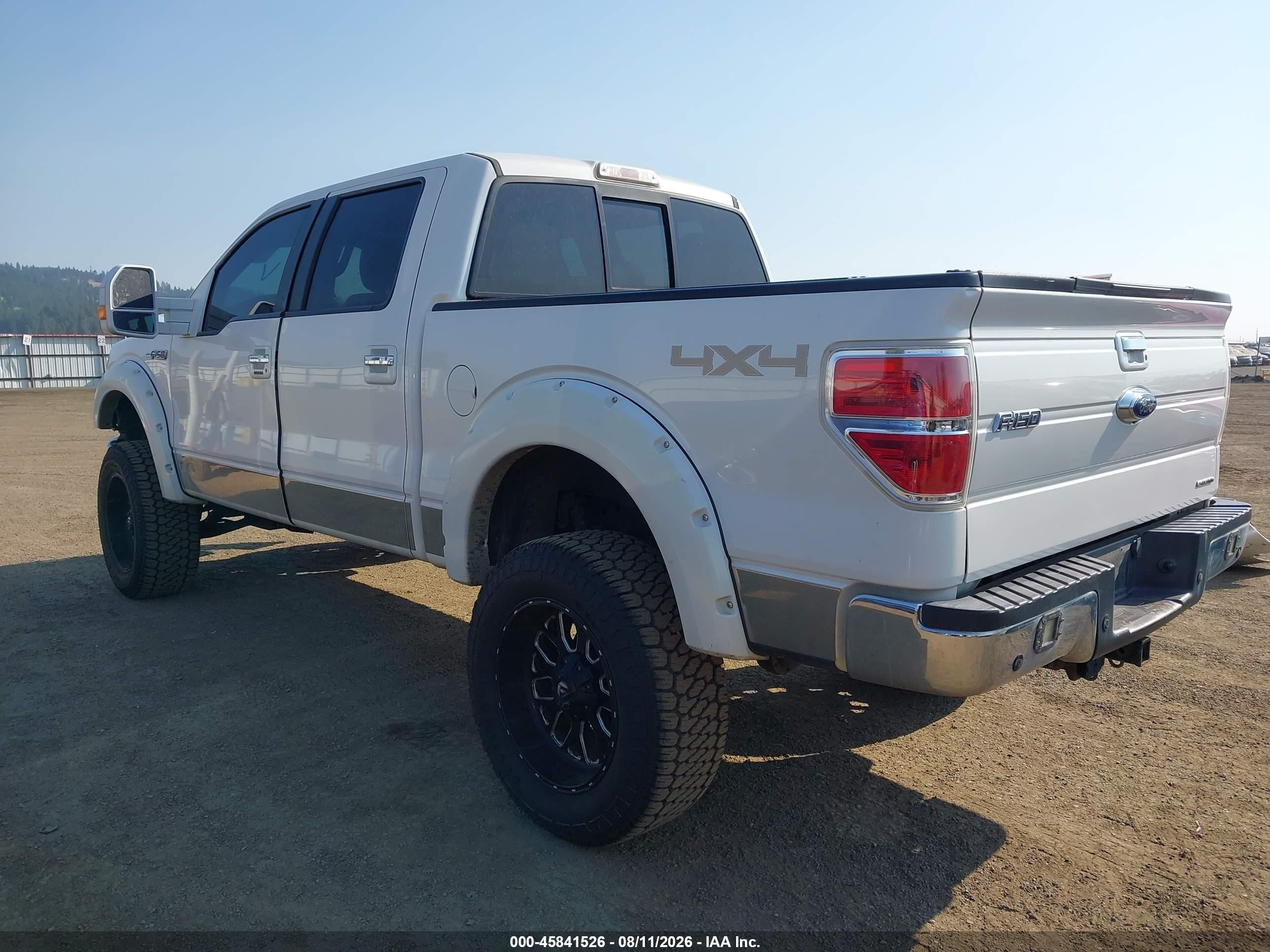 2014 Ford F-150 Lariat White vin: 1FTFW1EF4EFB04586