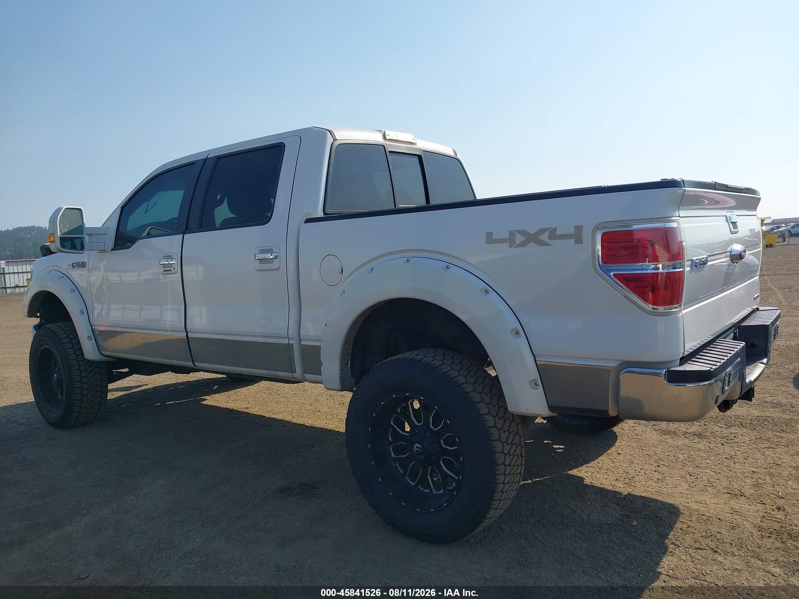 2014 Ford F-150 Lariat White vin: 1FTFW1EF4EFB04586