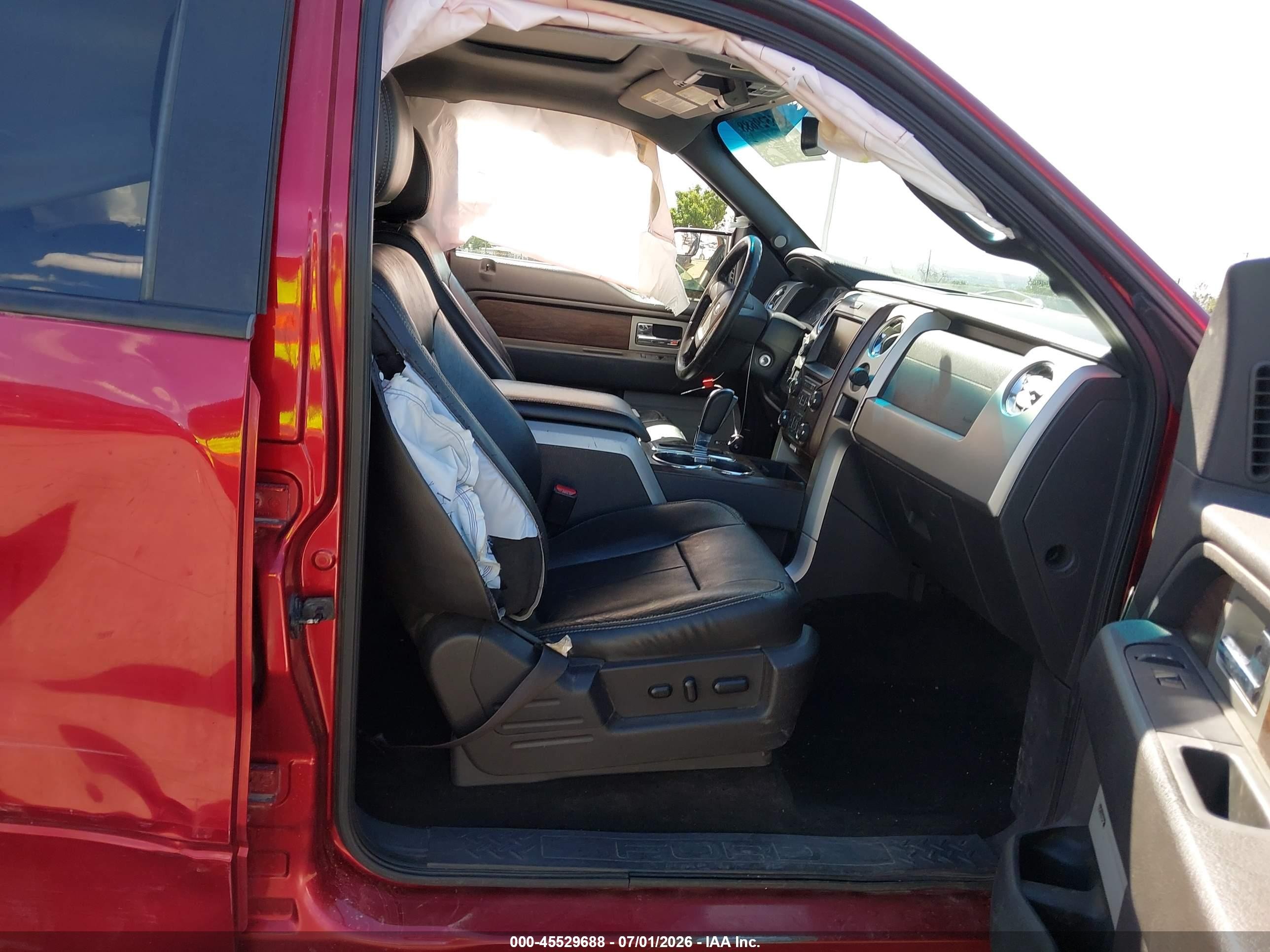 2014 Ford F-150 Lariat Red vin: 1FTFW1EF4EFB90918