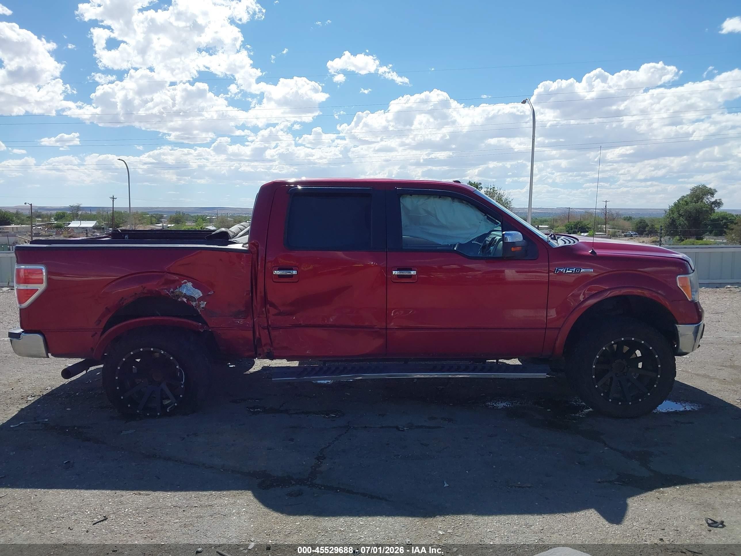 2014 Ford F-150 Lariat Red vin: 1FTFW1EF4EFB90918