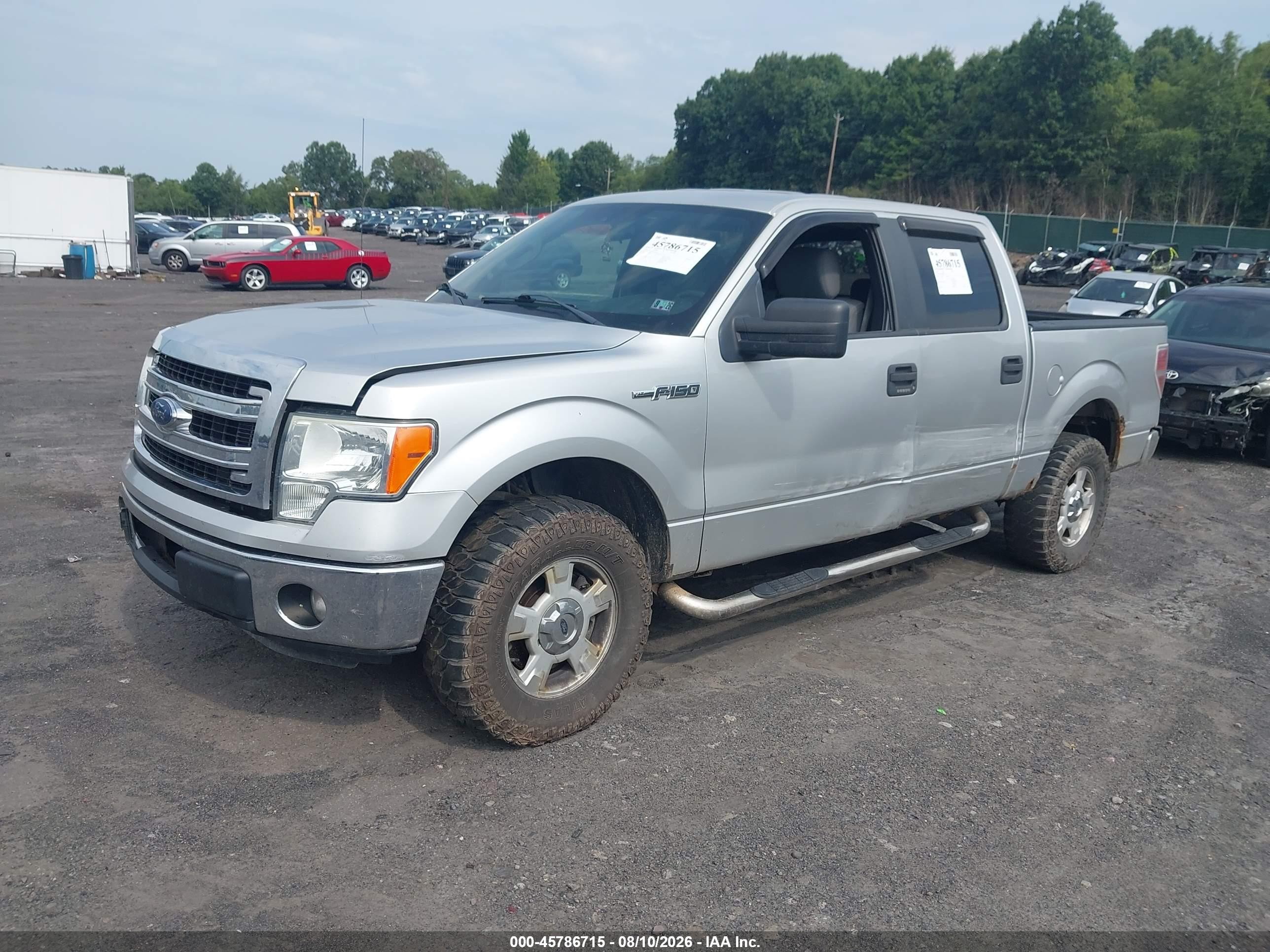 2014 Ford F-150 Xlt Silver vin: 1FTFW1EF4EFC16613