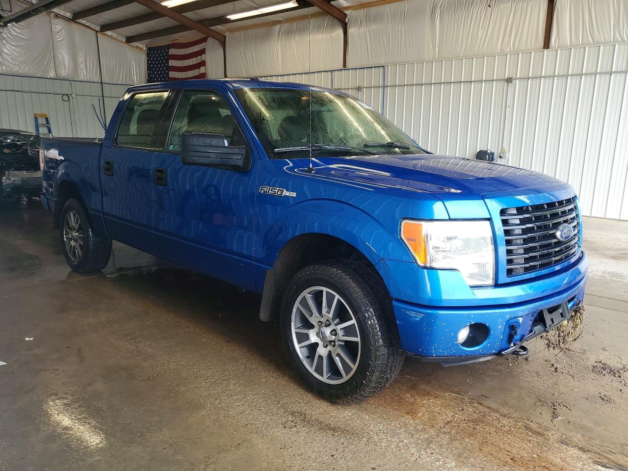 2014 Ford F150 Supercrew Blue vin: 1FTFW1EF4EKD29520