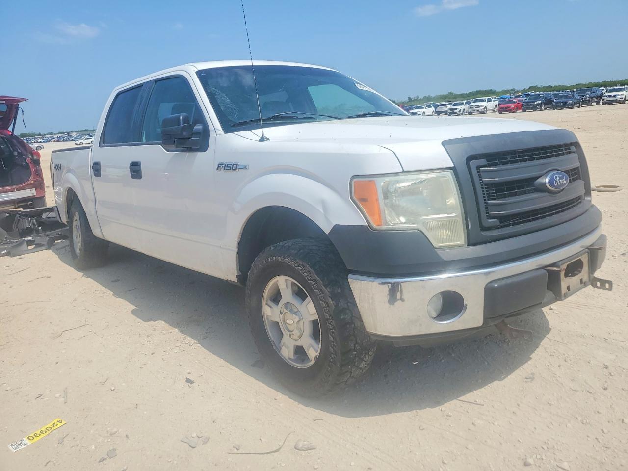 2014 Ford F150 White vin: 1FTFW1EF4EKD83349