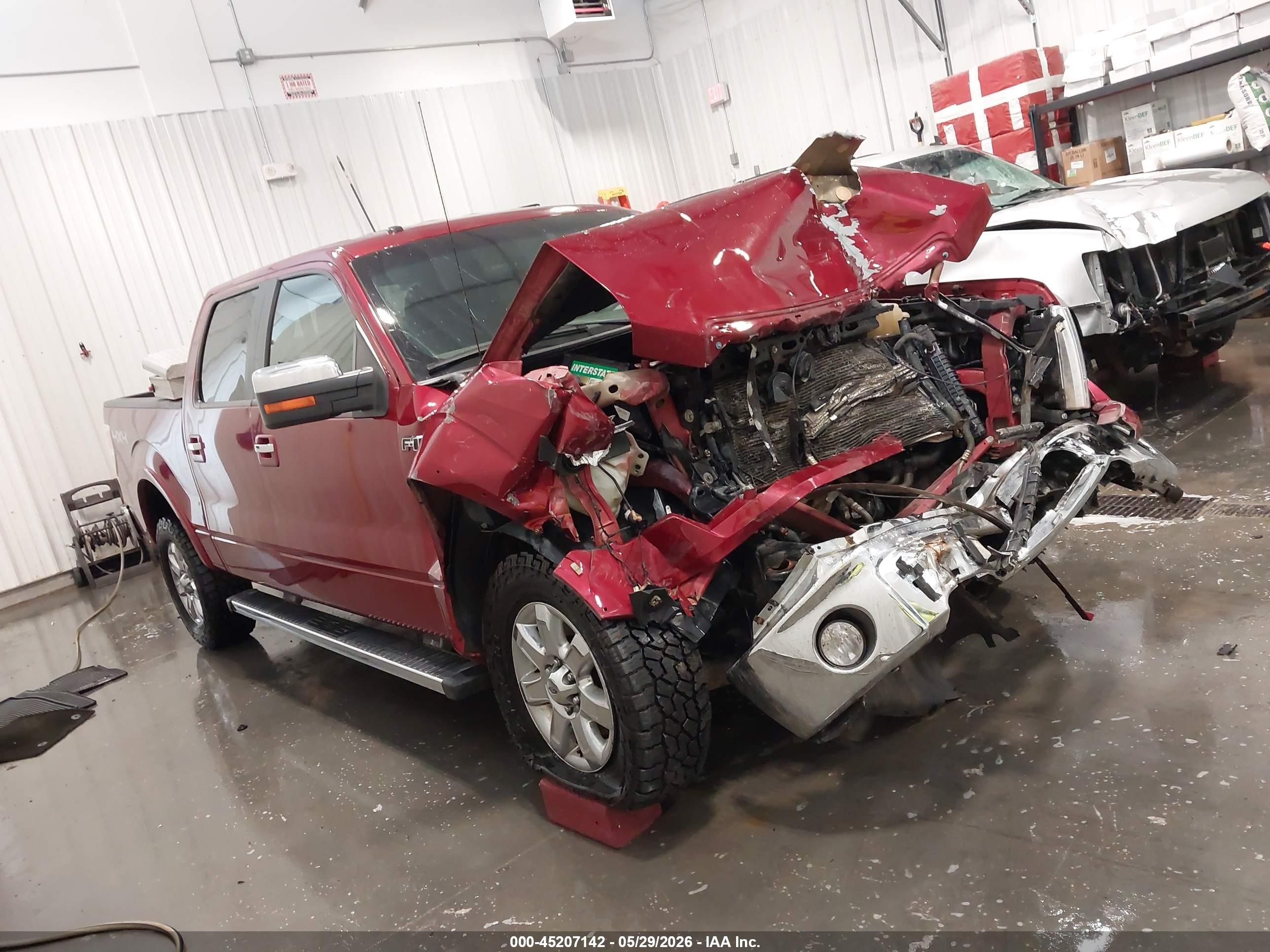 2014 Ford F-150 Lariat Red vin: 1FTFW1EF4EKF08480