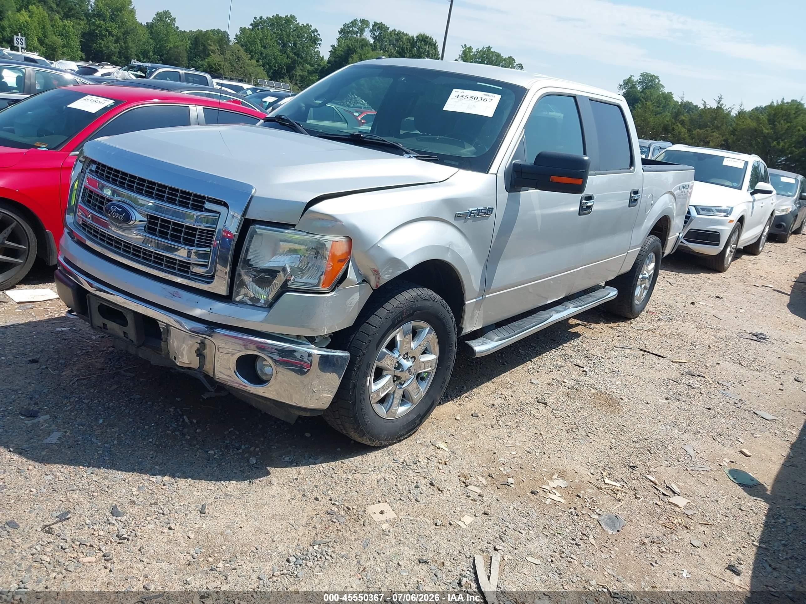2014 Ford F-150 Fx4/king Ranch/lariat/platinum/stx/xl/xlt Silver vin: 1FTFW1EF4EKF87083
