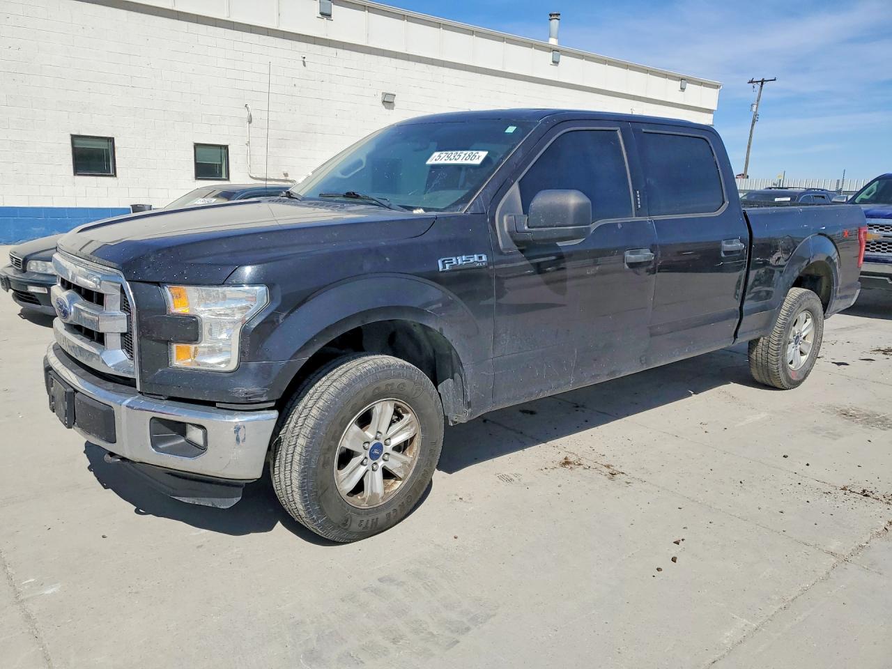 2015 Ford F150 Supercrew Black vin: 1FTFW1EF4FKD97138
