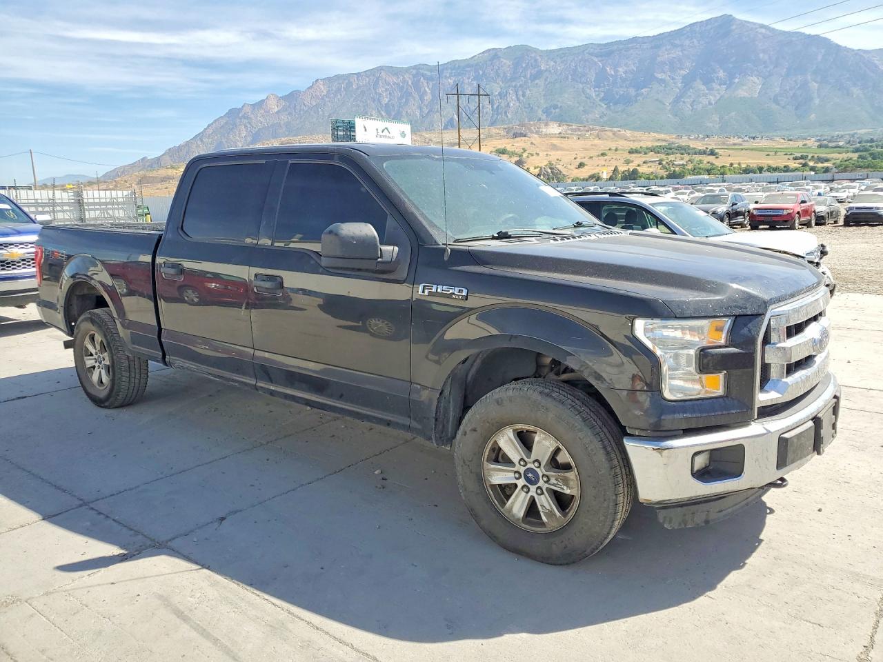 2015 Ford F150 Supercrew Black vin: 1FTFW1EF4FKD97138