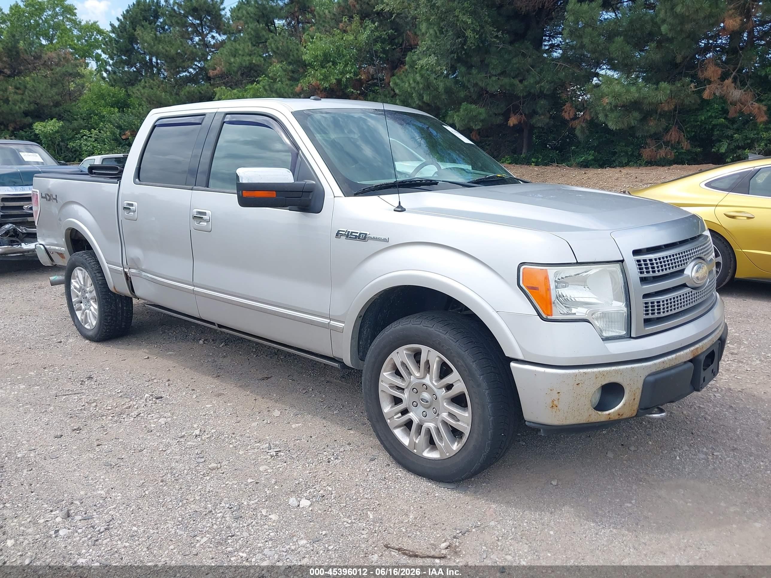 2011 Ford F-150 Platinum Серебряный vin: 1FTFW1EF5BFA49965