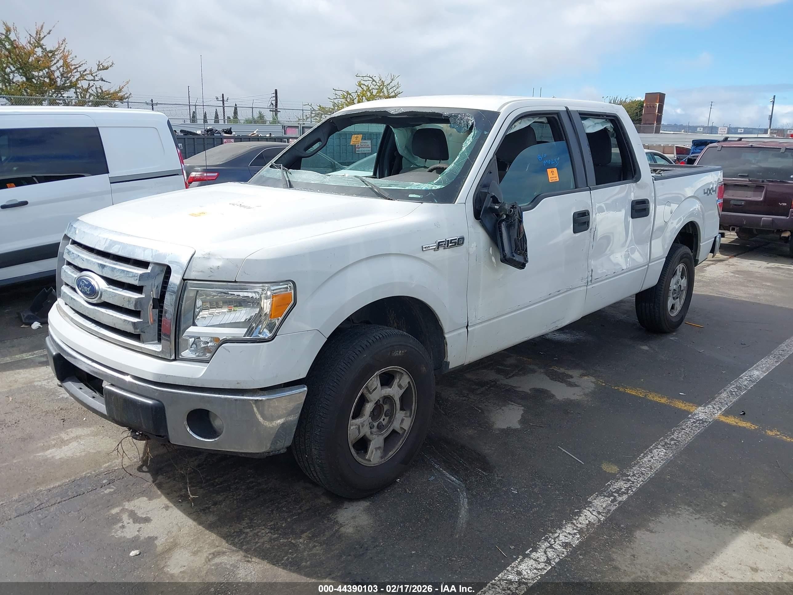 2011 Ford F-150 Xlt White vin: 1FTFW1EF5BFB46292