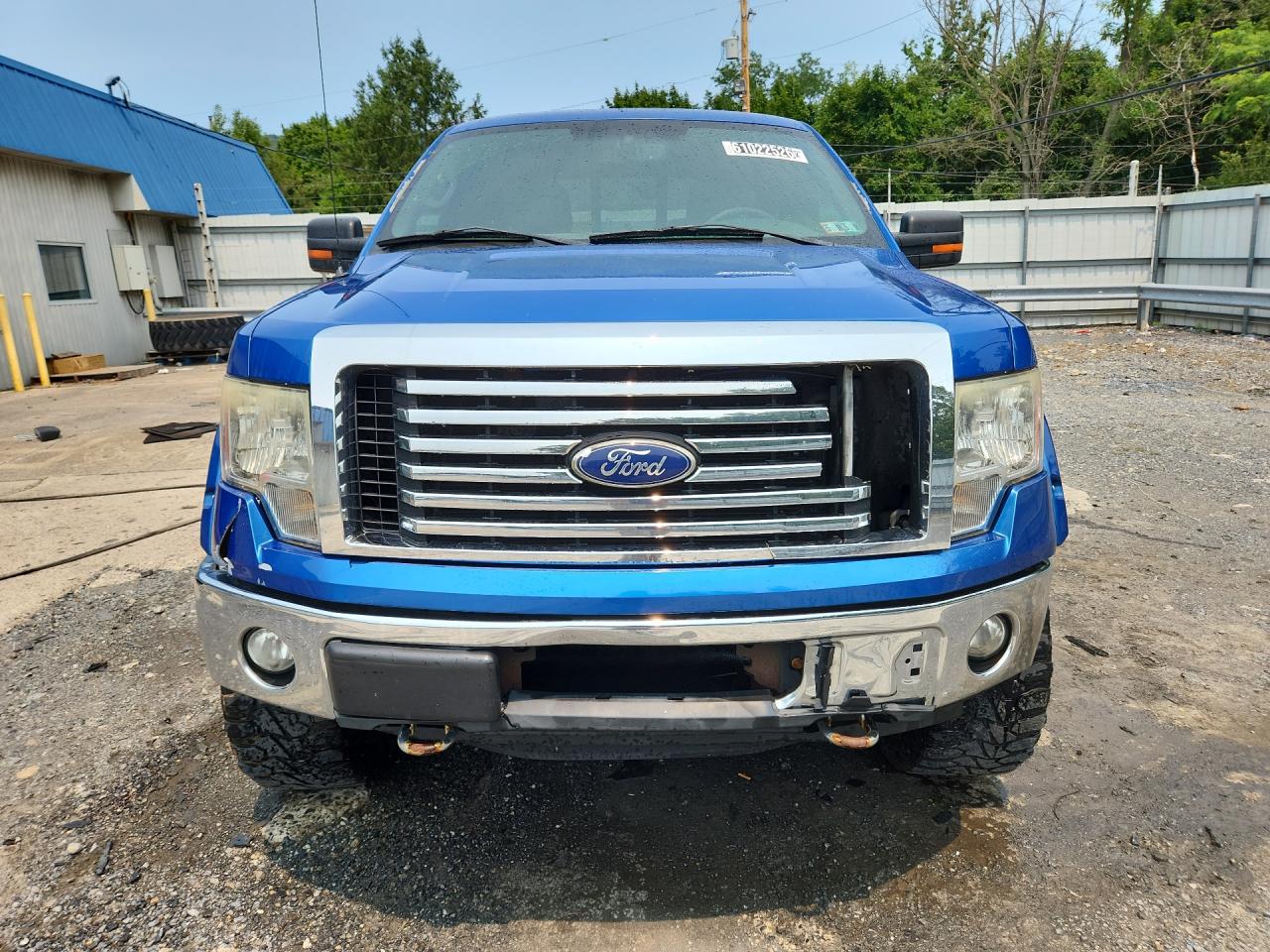 2011 Ford F150 Supercrew Blue vin: 1FTFW1EF5BFC44058 Damage: Front Bumper Cover Upper, Broken, Replacement Required