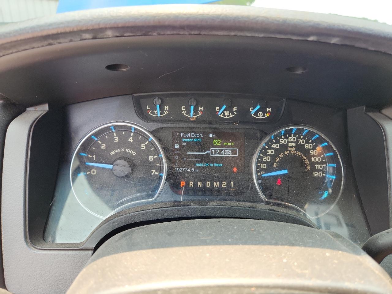 2011 Ford F150 Supercrew Blue vin: 1FTFW1EF5BFC44058 Damage: Dash Cluster Lens, Cracked, Replacement Required