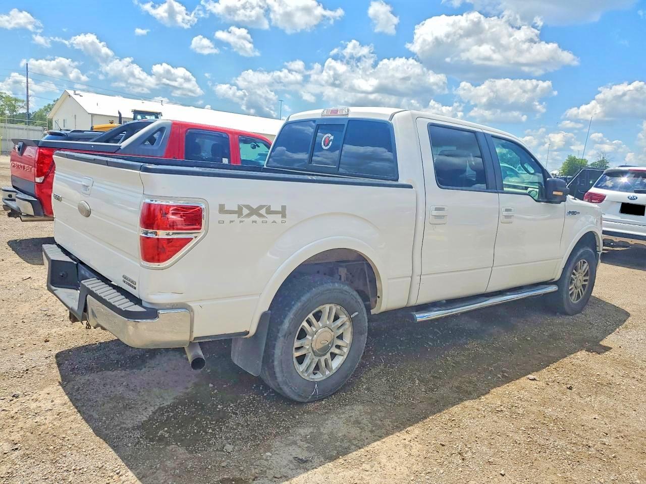 2011 Ford F150 Lariat 5.0 White vin: 1FTFW1EF5BFD35184