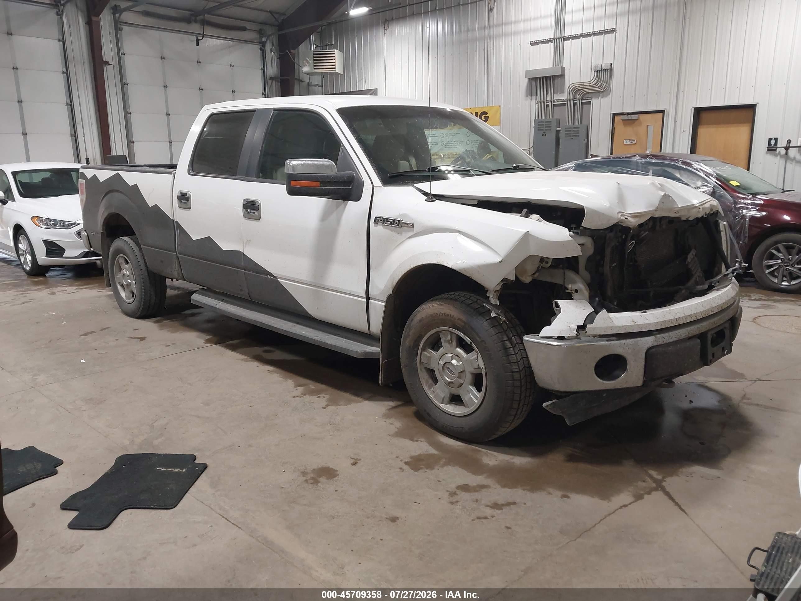 2011 Ford F-150 Xlt White vin: 1FTFW1EF5BKD49710
