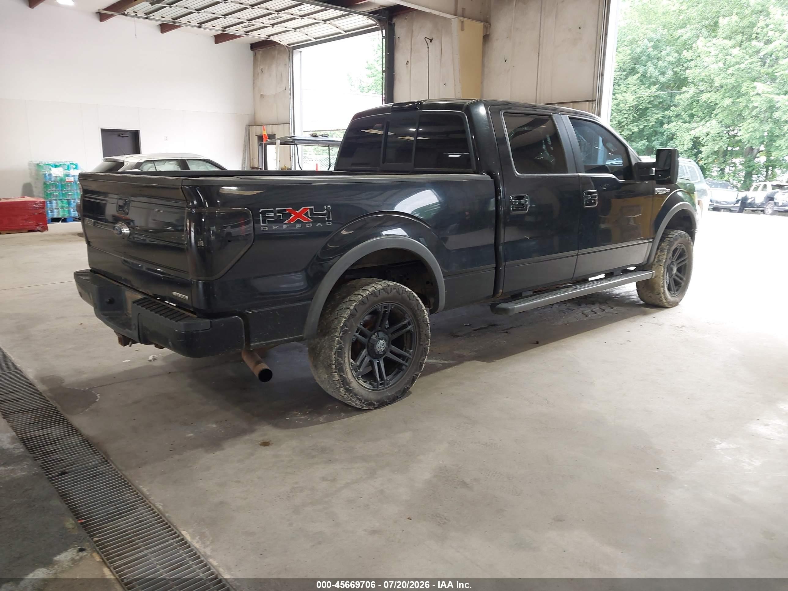 2011 Ford F-150 Fx4 Black vin: 1FTFW1EF5BKD54177
